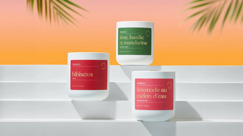 Bougie de cire de soja.