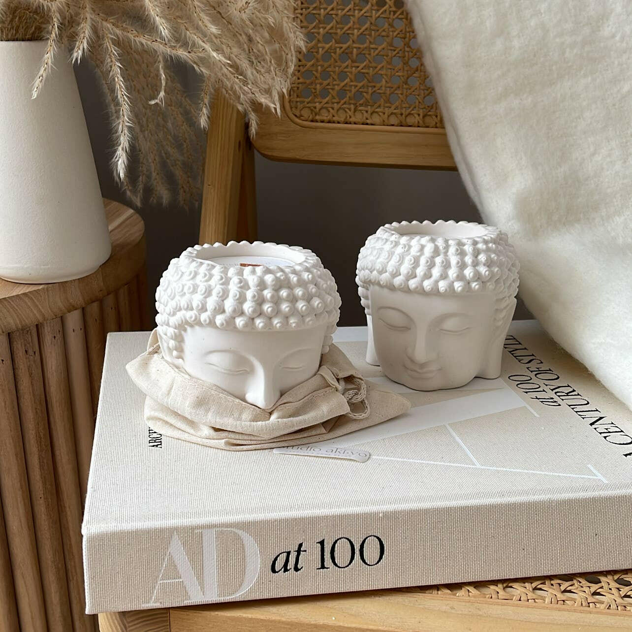 Bougie parfumée en cire de soja Namaste | 5oz | Décor méditatif Bouddha - Bougies et cires | Ma Boutique Aromatique.
