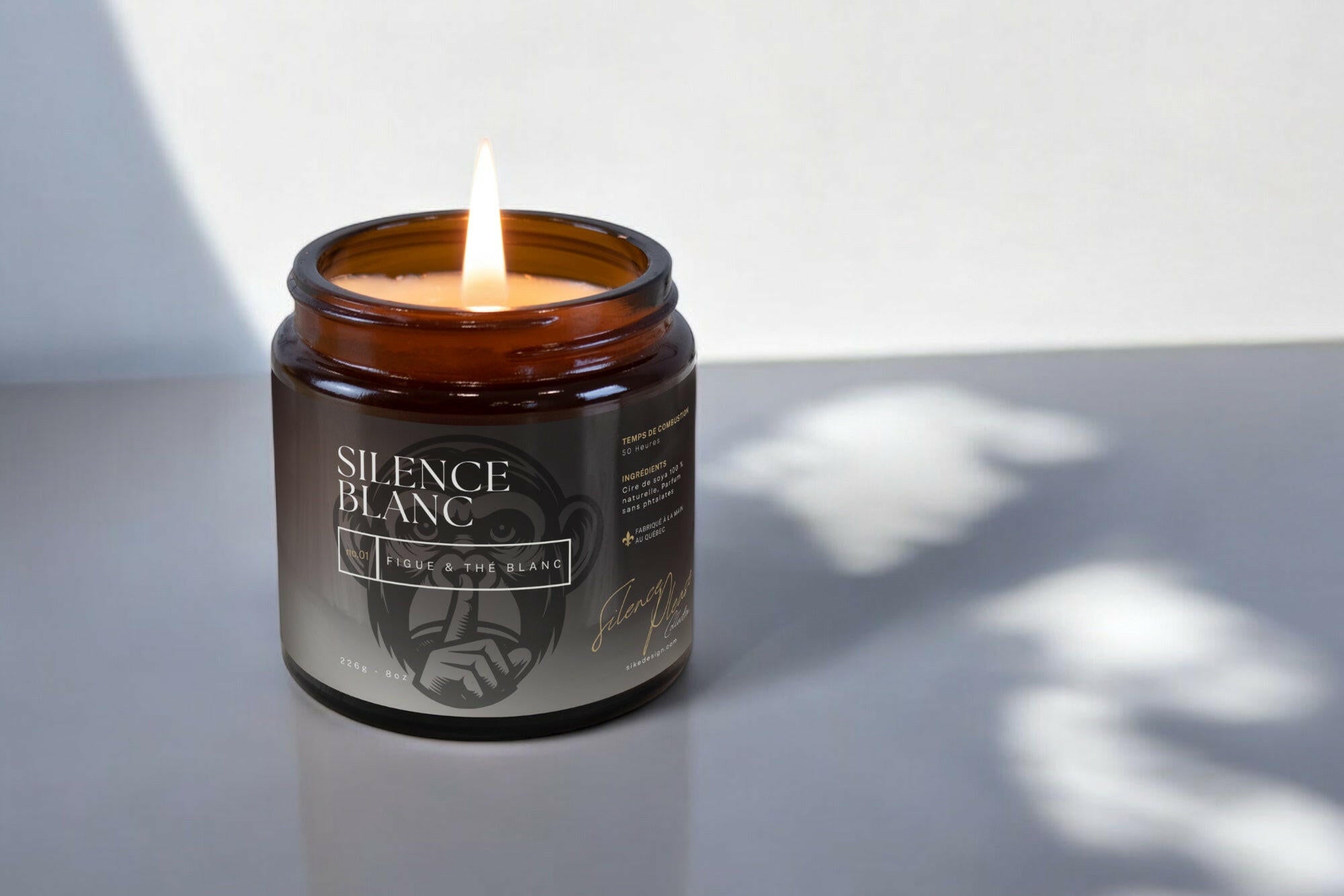 Silence Blanc – Figue & Thé Blanc - Bougies et cires | Ma Boutique Aromatique.