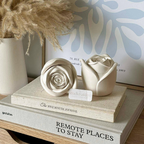 Bougie parfumée à la rose | 85g | Fête des Mères | Cadeaux pour mamans - Bougies et cires | Ma Boutique Aromatique.