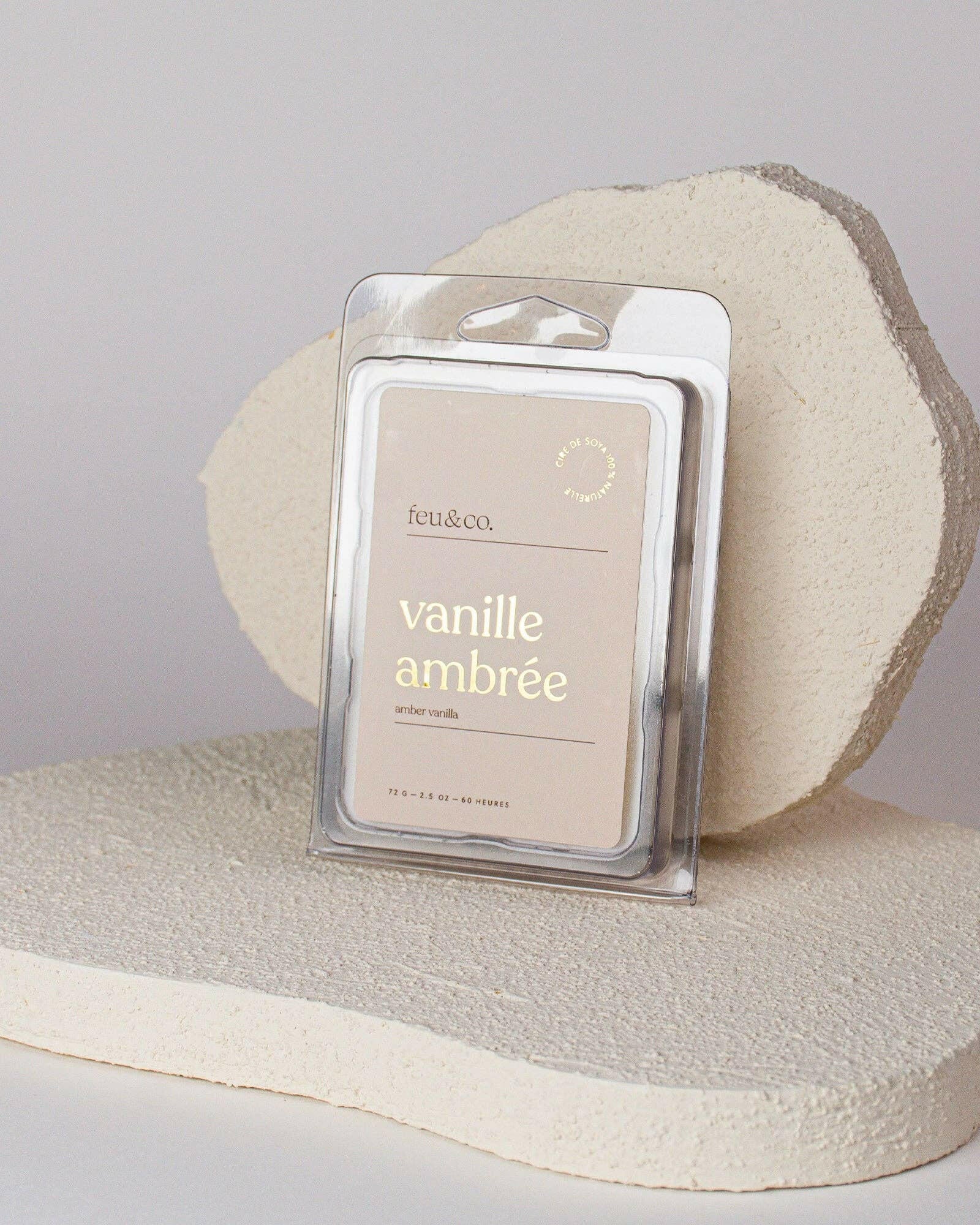 Feu & Co. – Cubes de cire – Vanille ambrée - Bougies et cires | Ma Boutique Aromatique.