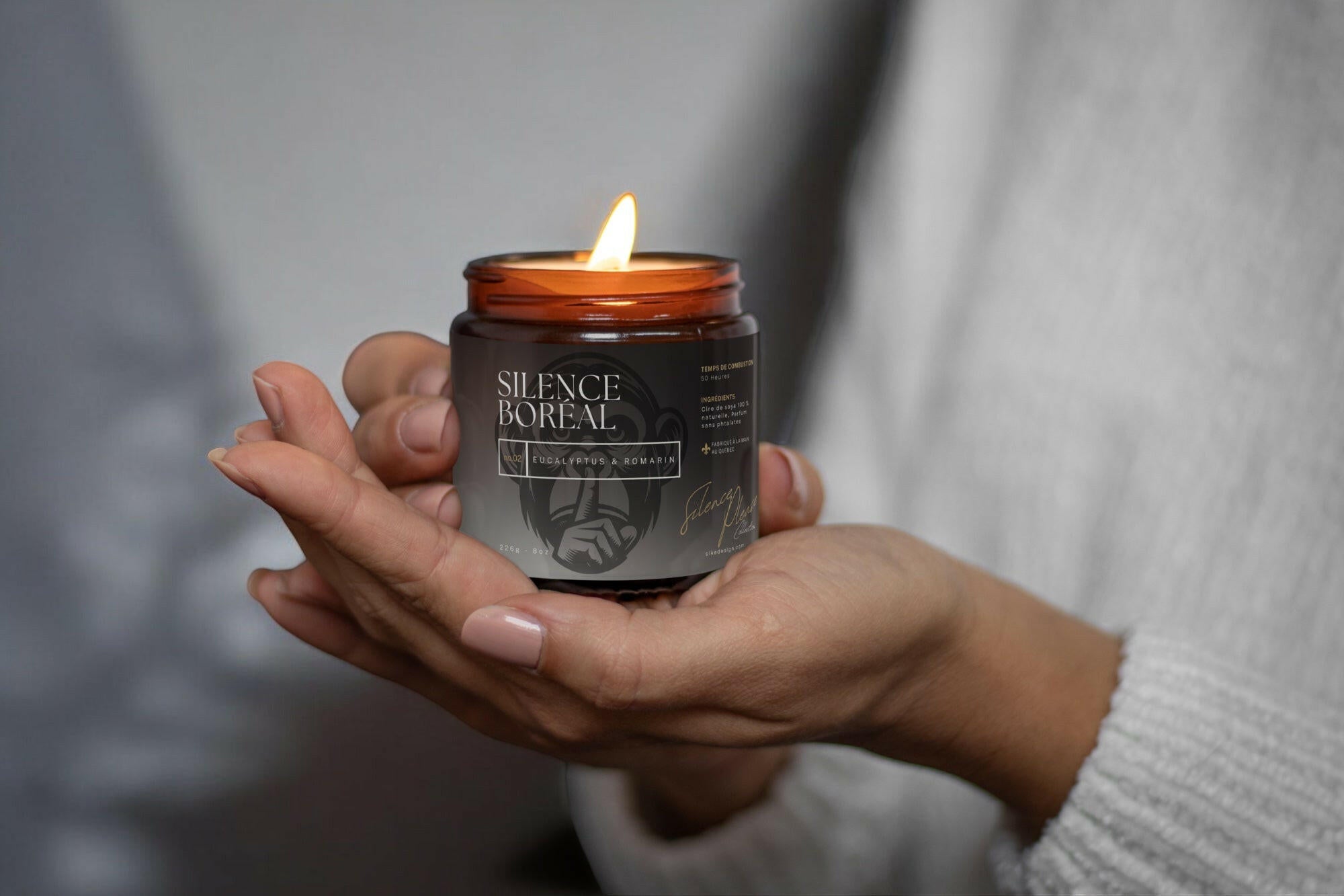 Silence Boréal – Eucalyptus & Romarin - Bougies et cires | Ma Boutique Aromatique.