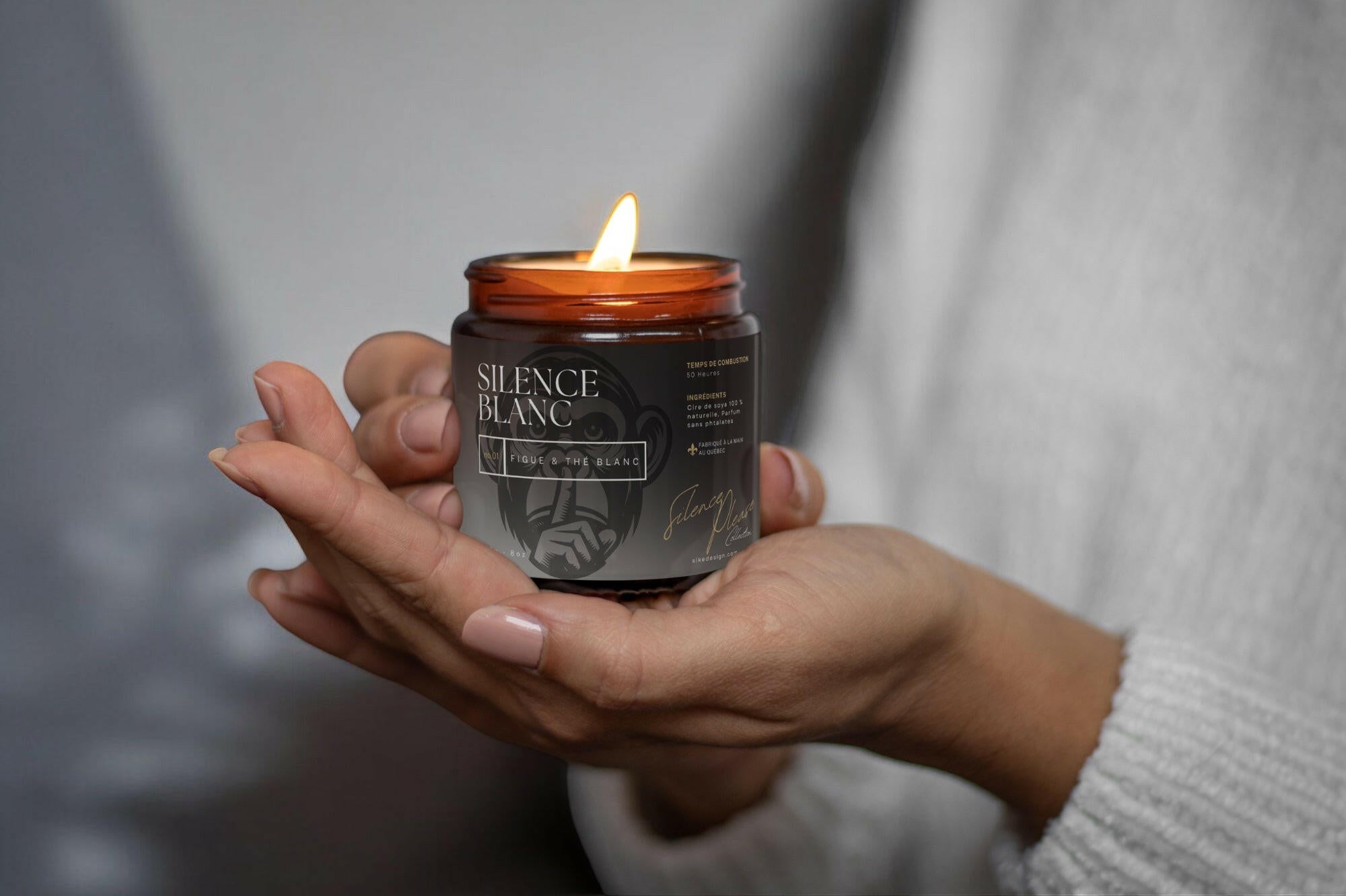 Silence Blanc – Figue & Thé Blanc - Bougies et cires | Ma Boutique Aromatique.