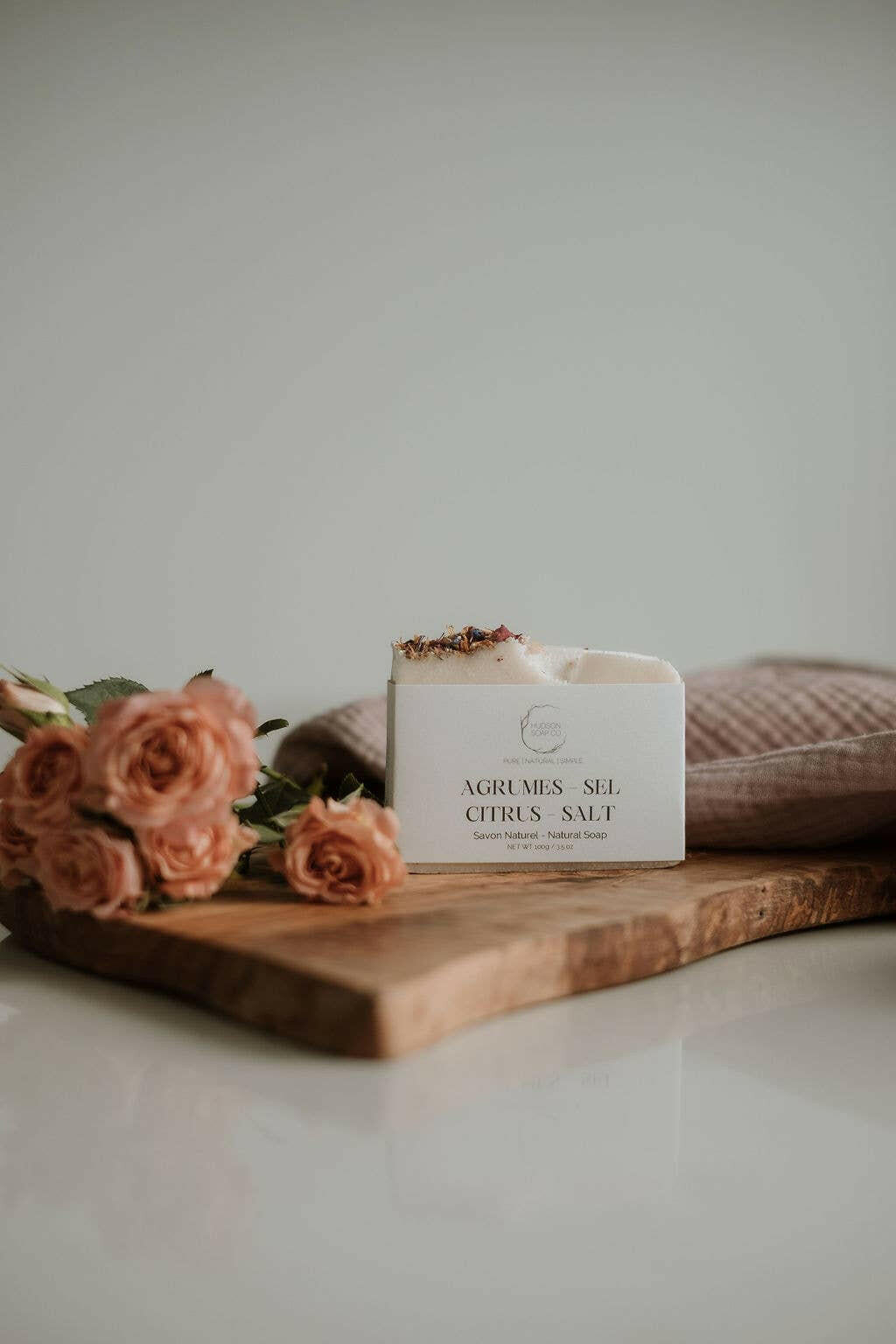 Hudson Soap Co. – Savon naturel – Agrumes & sel - Soins du corps | Ma Boutique Aromatique.