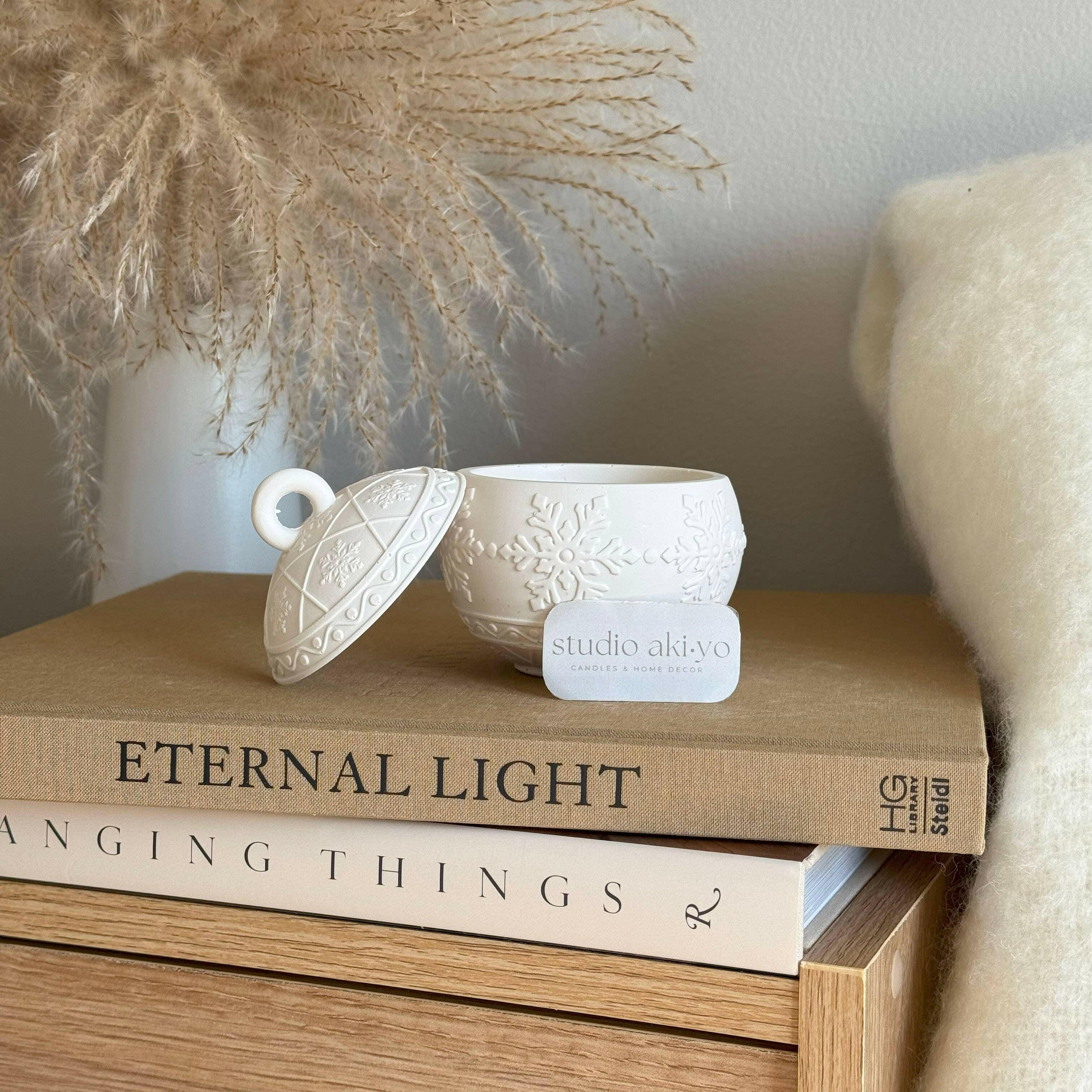 Bougie en cire de soja à la baie d'hiver | Nostalgie des fêtes | Noël - Bougies et cires | Ma Boutique Aromatique.