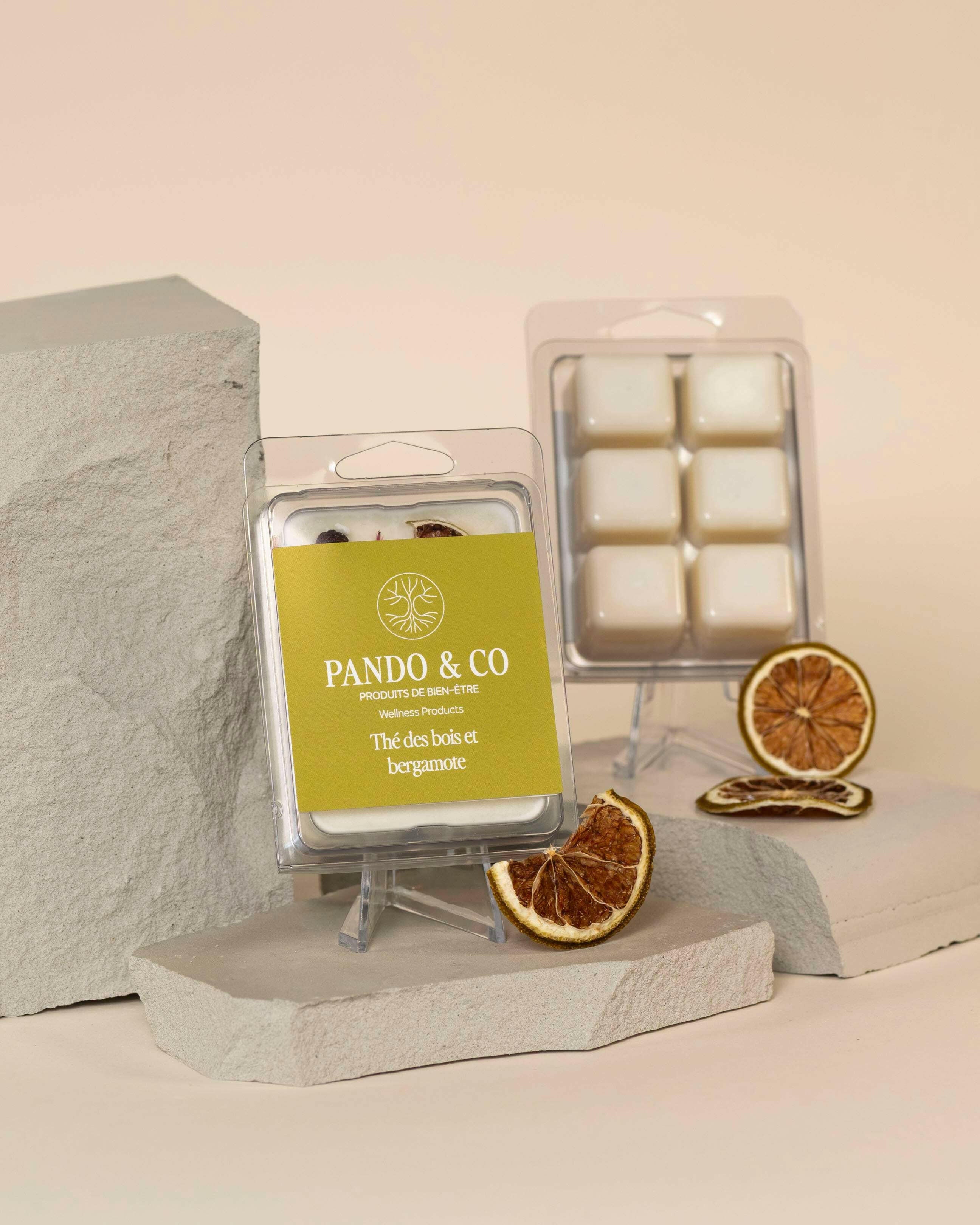 Cubes de Cire de Soya – Thé des Bois et Bergamote -  | Ma Boutique Aromatique.