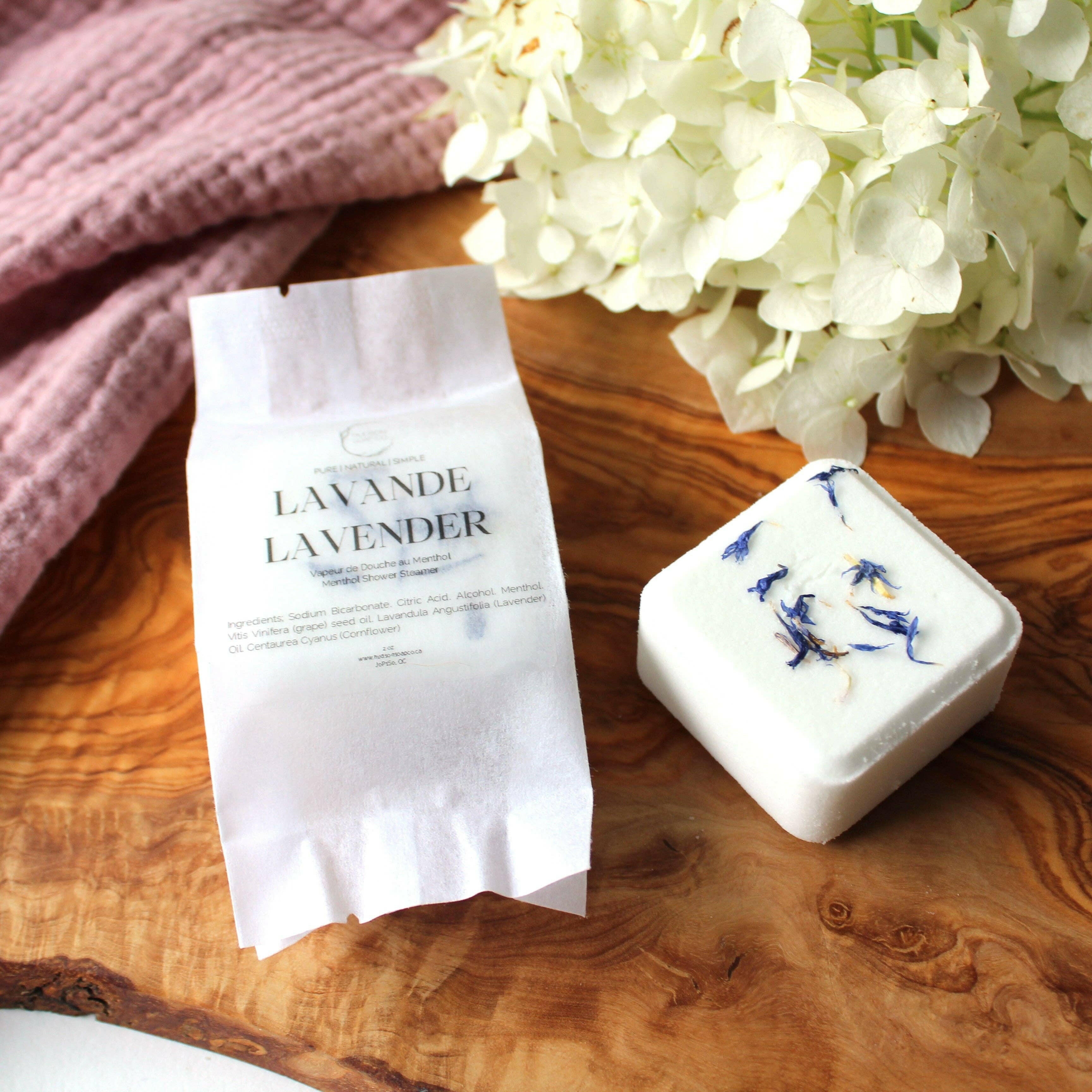 Hudson Soap Co. – Bombe de douche individuelle – Lavande - Soins du corps | Ma Boutique Aromatique.
