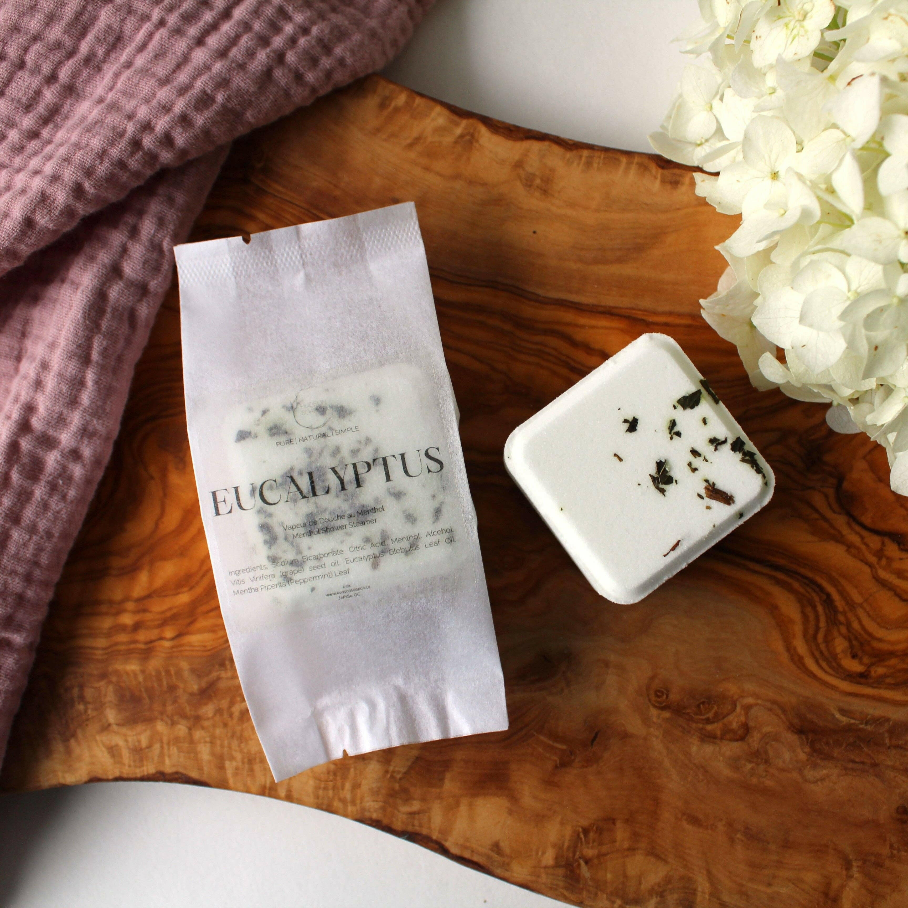 Hudson Soap Co. – Bombe de douche individuelle – Eucalyptus - Soins du corps | Ma Boutique Aromatique.