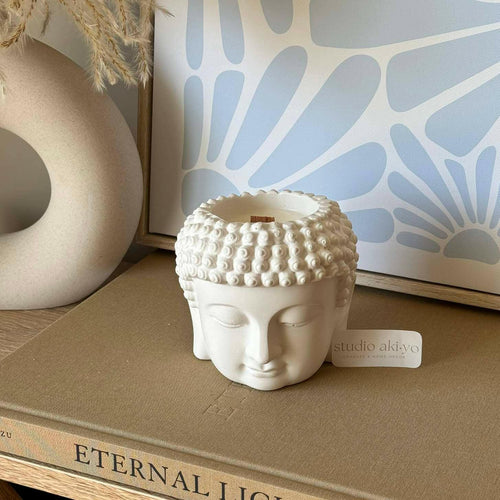 Bougie parfumée en cire de soja Namaste | 5oz | Décor méditatif Bouddha - Bougies et cires | Ma Boutique Aromatique.