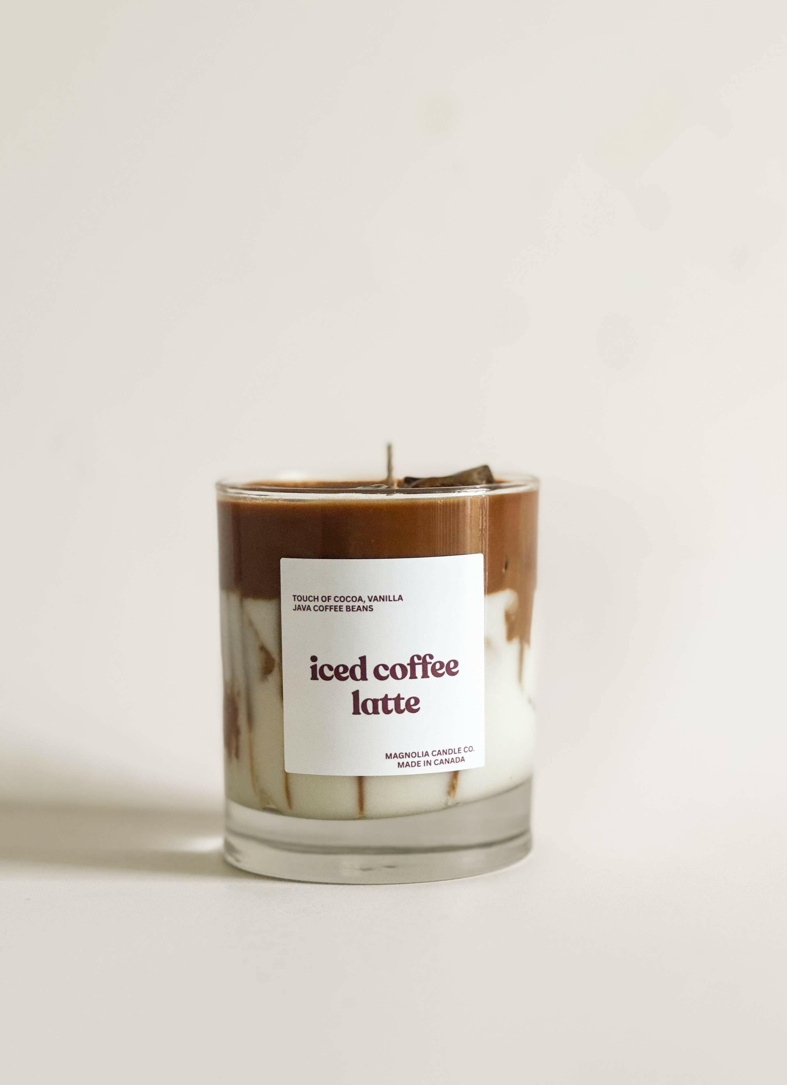 Bougie parfumée au soja senteur café Java torréfié - Latte glacé - Bougies et cires | Ma Boutique Aromatique.