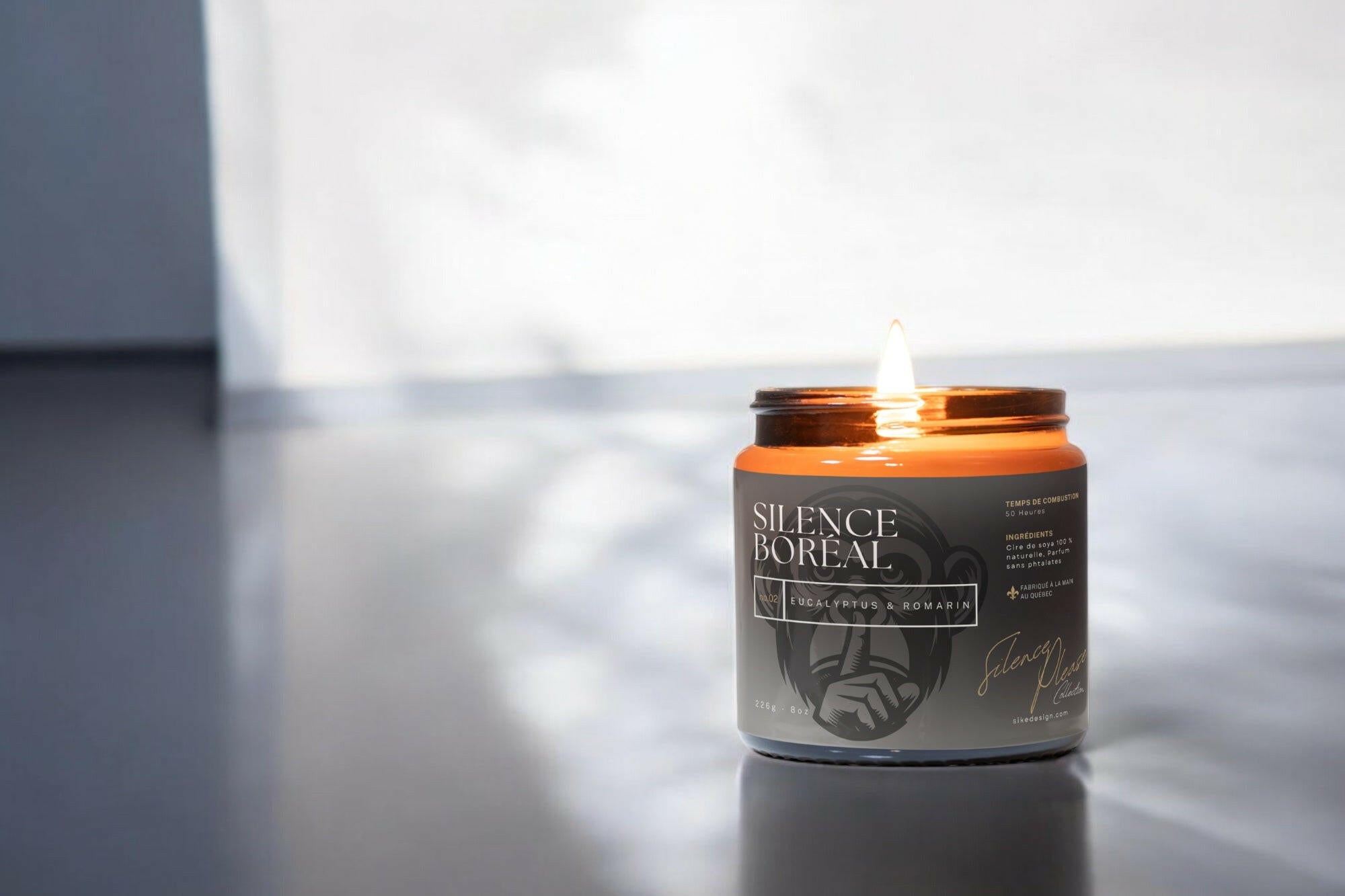 Silence Boréal – Eucalyptus & Romarin - Bougies et cires | Ma Boutique Aromatique.