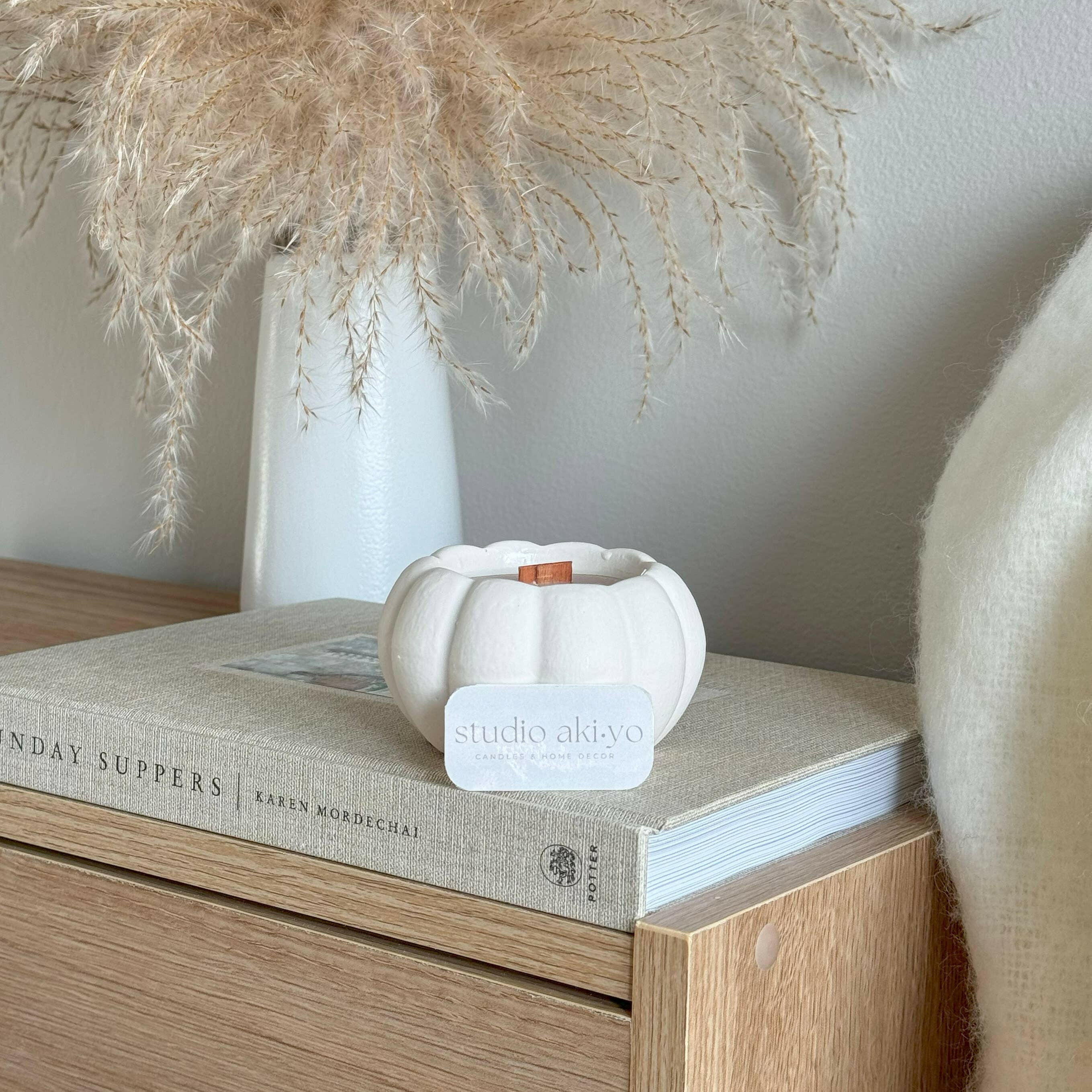 Bougie en cire de soja au bourbon et à la citrouille | Maison chaleureuse d'automne - Bougies et cires | Ma Boutique Aromatique.