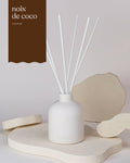 Feu & Co. – Diffuseur à roseaux – Noix de coco | Ensemble de départ 160 ml - Maison et ambiance | Ma Boutique Aromatique.