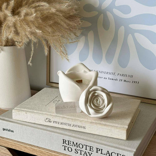 Bougie parfumée à la rose | 85g | Fête des Mères | Cadeaux pour mamans - Bougies et cires | Ma Boutique Aromatique.