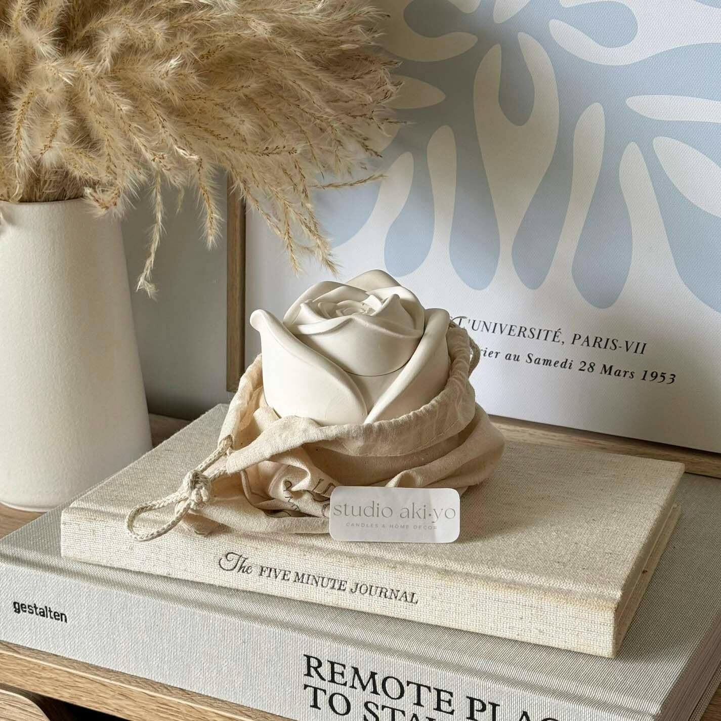 Bougie parfumée à la rose | 85g | Fête des Mères | Cadeaux pour mamans - Bougies et cires | Ma Boutique Aromatique.