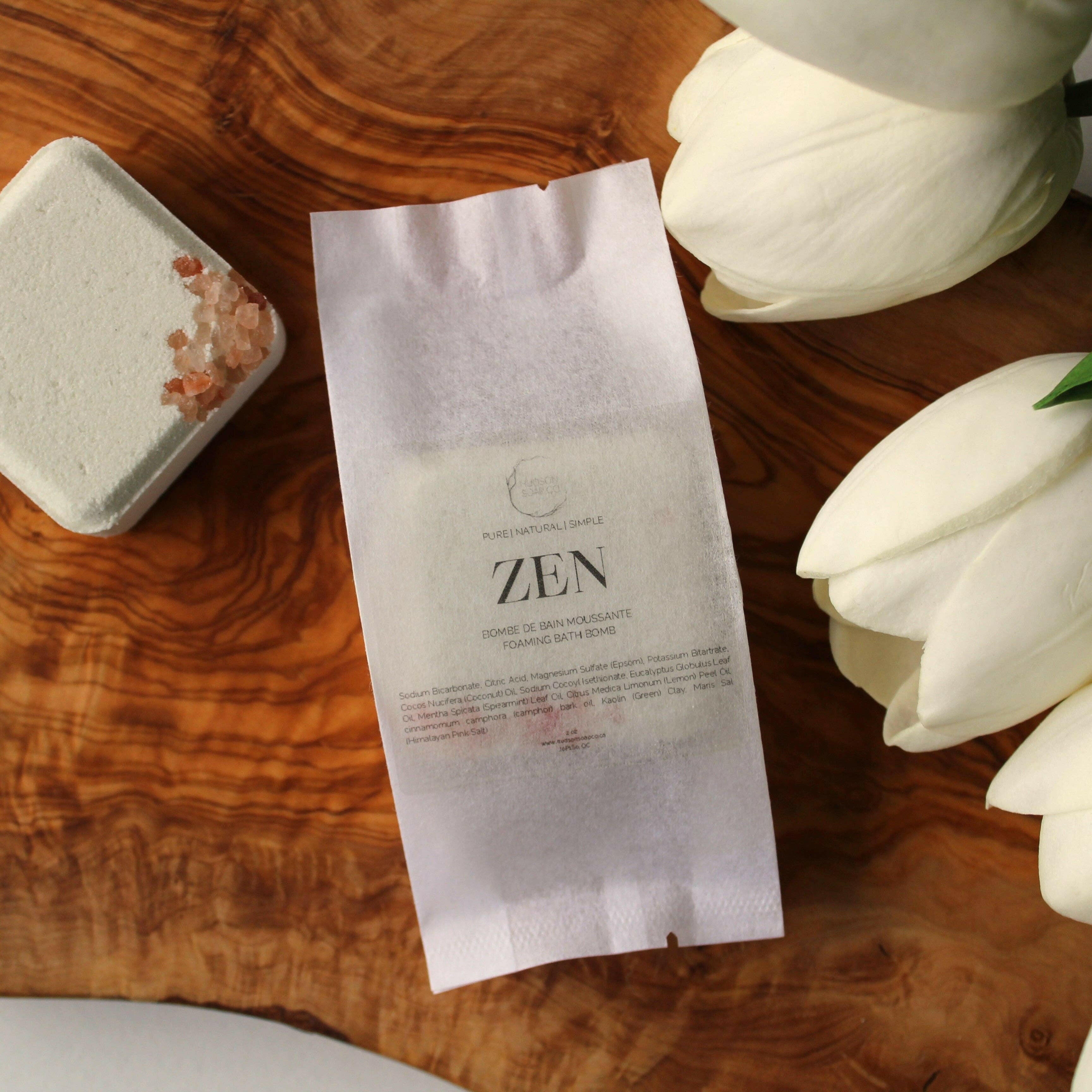 Hudson Soap Co. – Bombe de bain – Zen - Soins du corps | Ma Boutique Aromatique.
