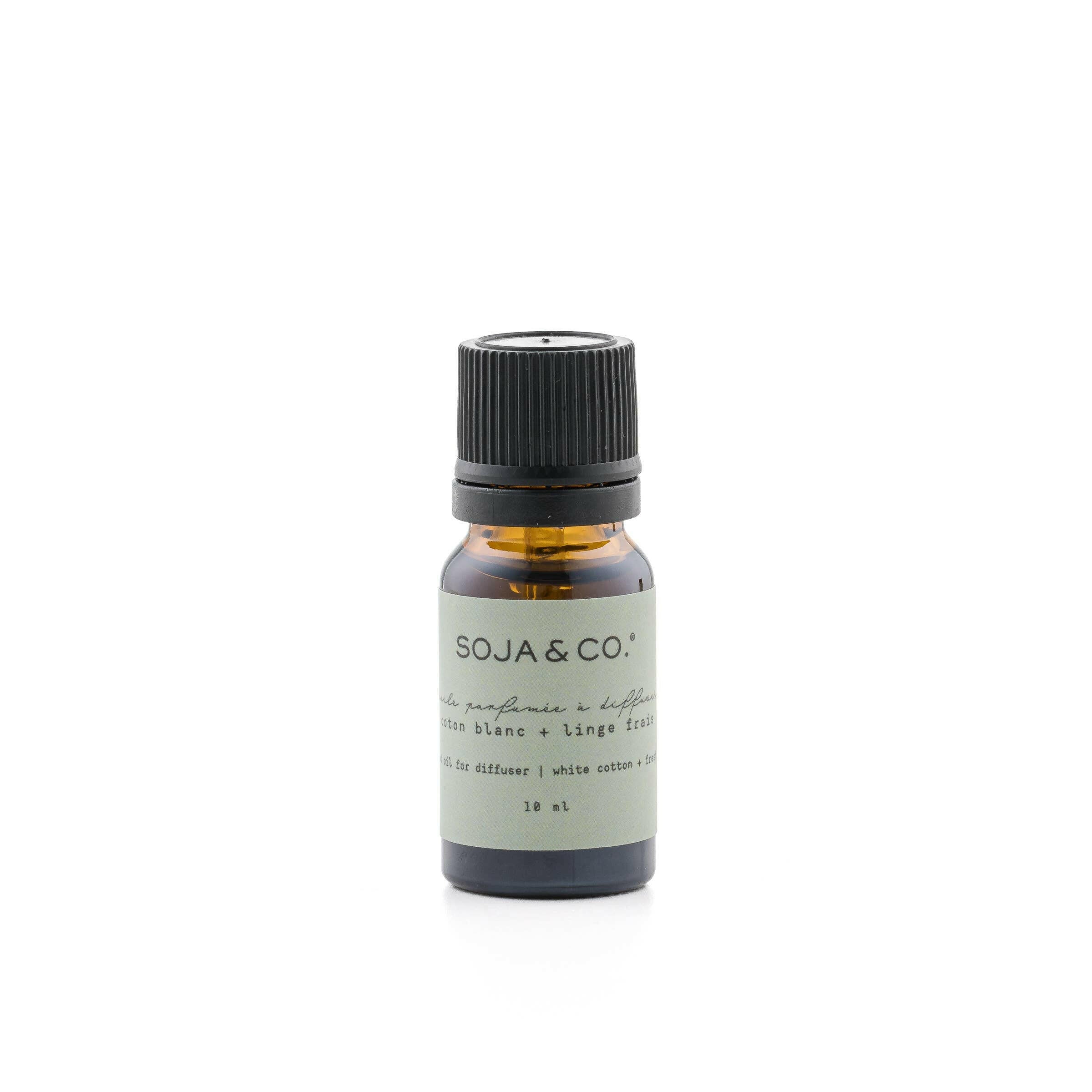 SOJA&CO.®  – Huile parfumée pour diffuseur – Coton blanc & lilas | 10ml - Huiles essentielles | Ma Boutique Aromatique.