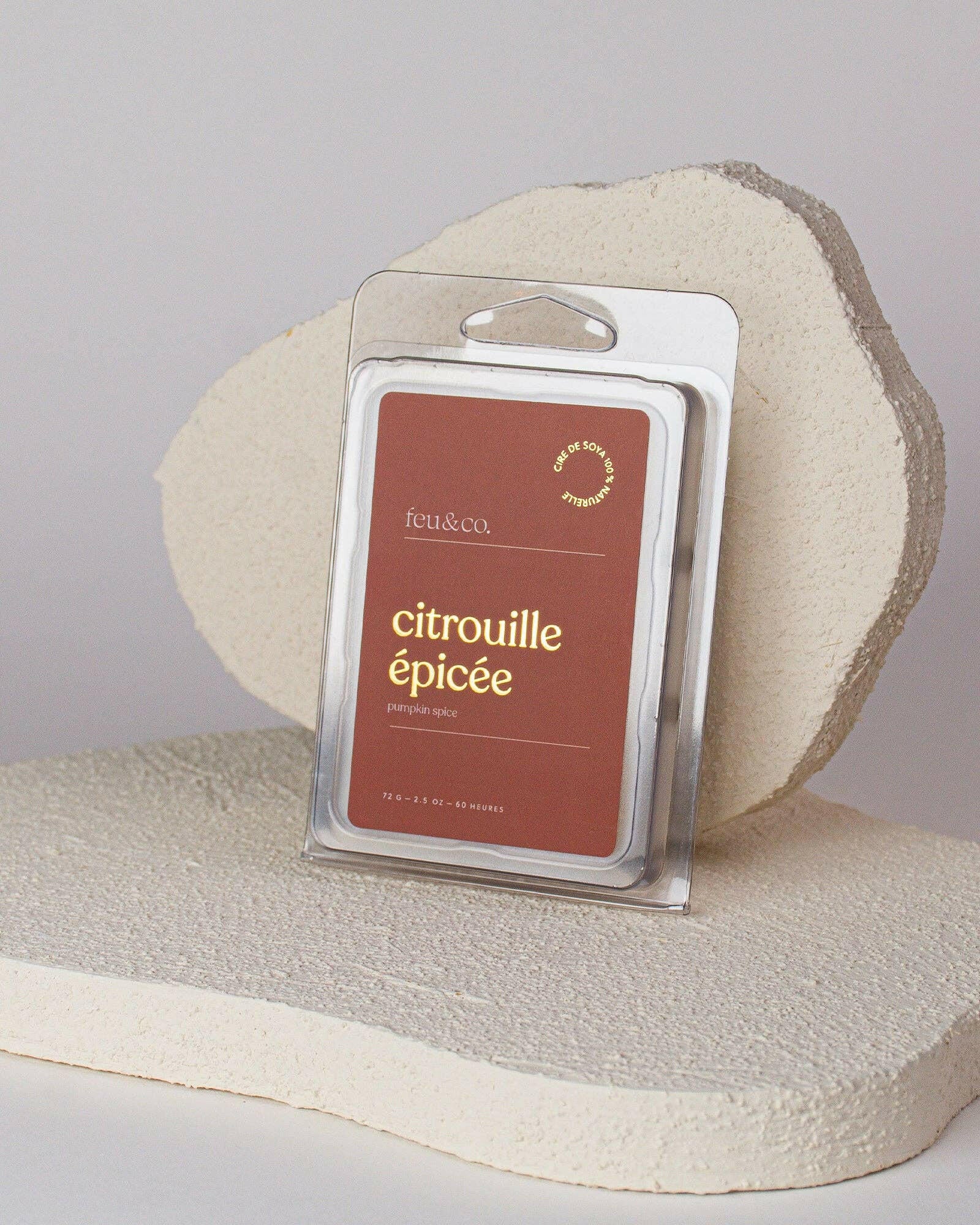 Feu & Co. – Cubes de cire – Citrouille épicée - Bougies et cires | Ma Boutique Aromatique.