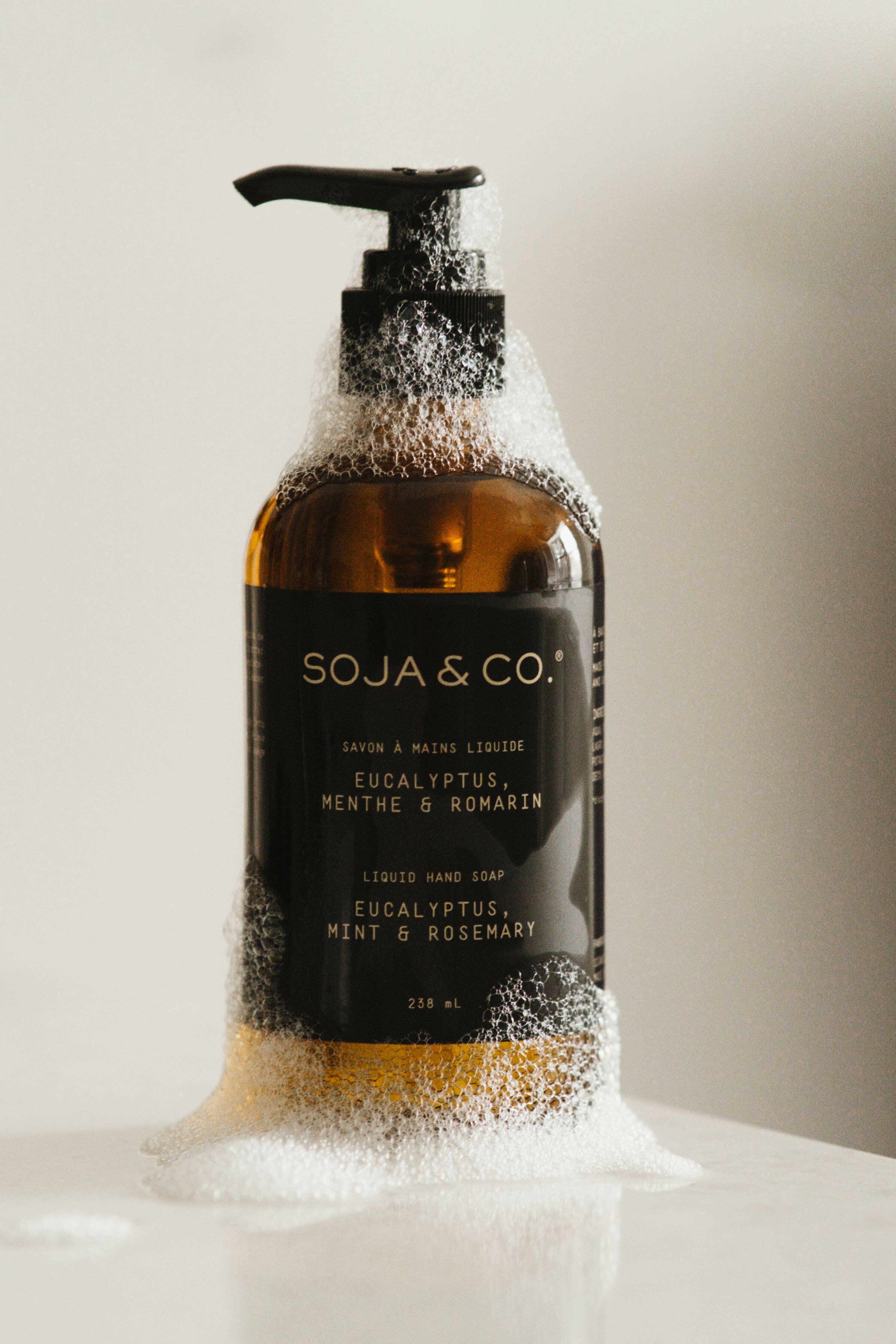 SOJA&CO.®  – Savon liquide mains – Eucalyptus, menthe & romarin | 238ml - Savon à mains | Ma Boutique Aromatique.