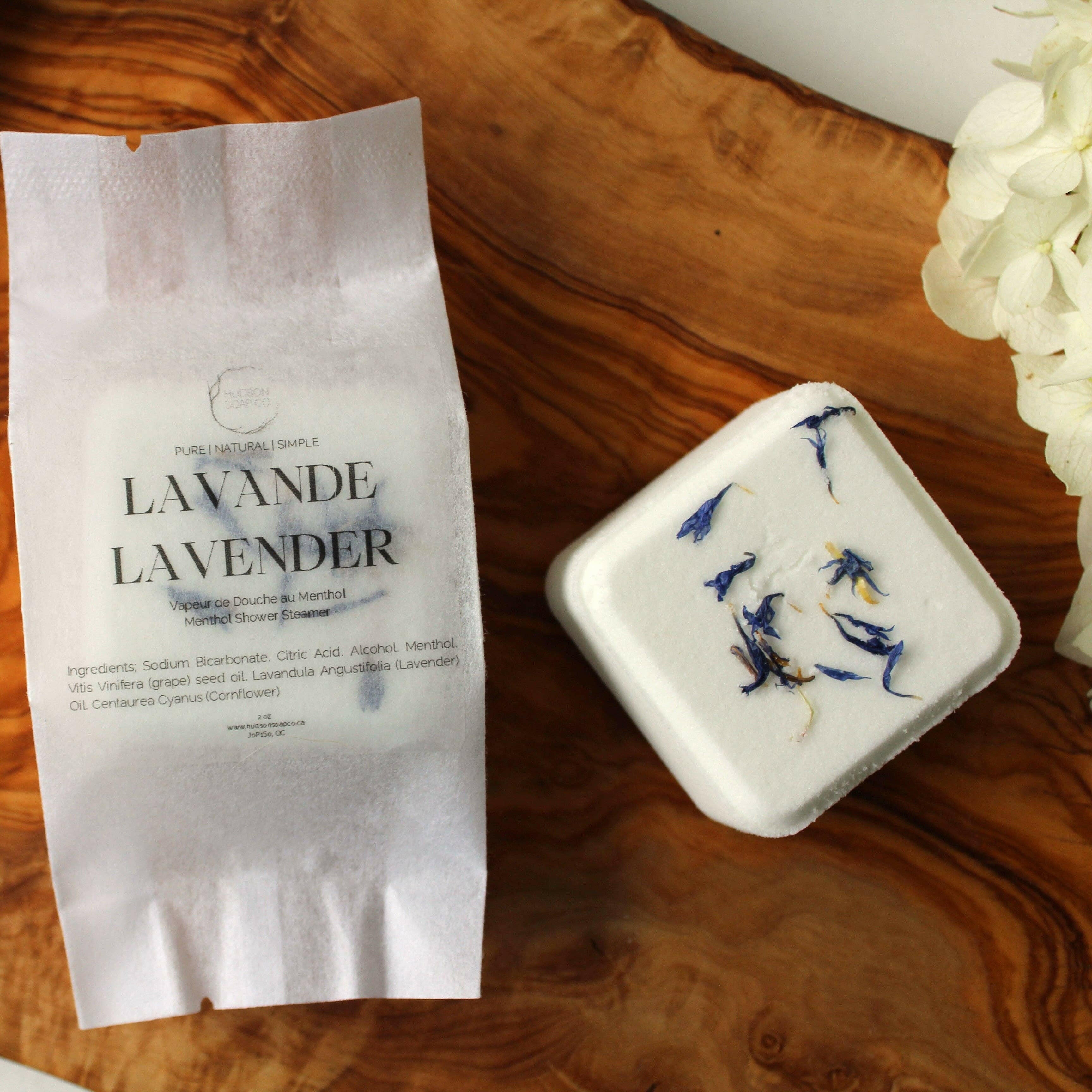 Hudson Soap Co. – Bombe de douche individuelle – Lavande - Soins du corps | Ma Boutique Aromatique.