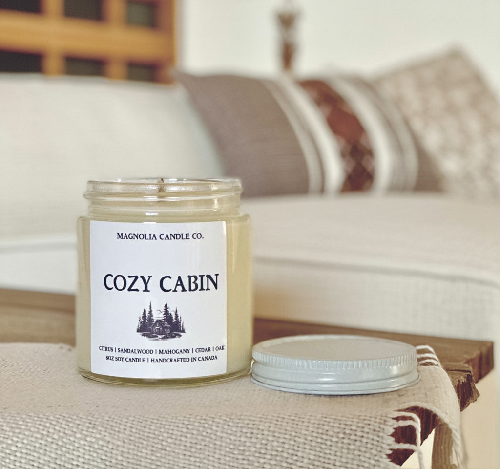 Bougie en Soja Cabane Confortable | 4oz - Bougies et cires | Ma Boutique Aromatique.