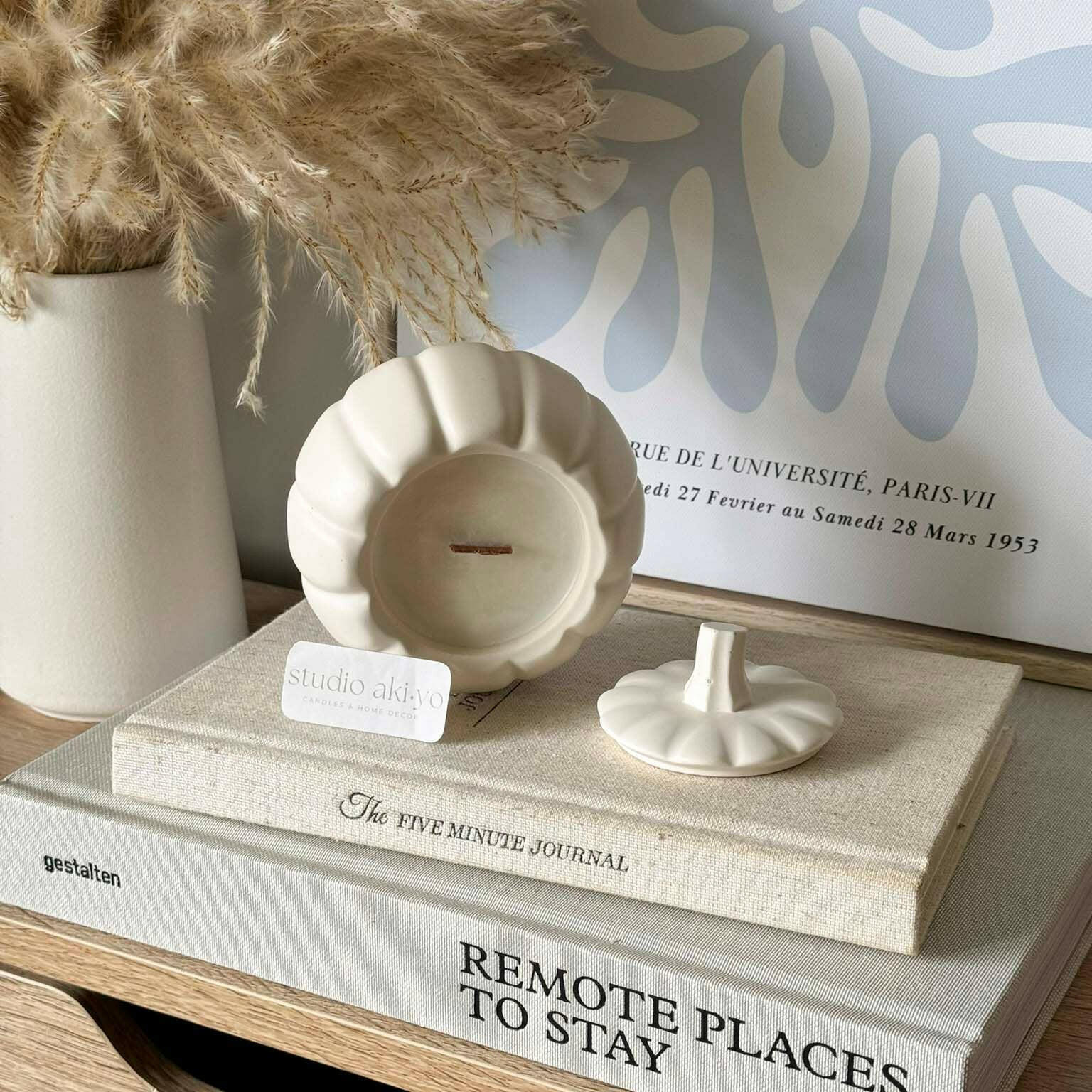 Bougie en cire de soja au chai et à la citrouille | Maison d'automne chaleureuse et citrouille douillette - Bougies et cires | Ma Boutique Aromatique.