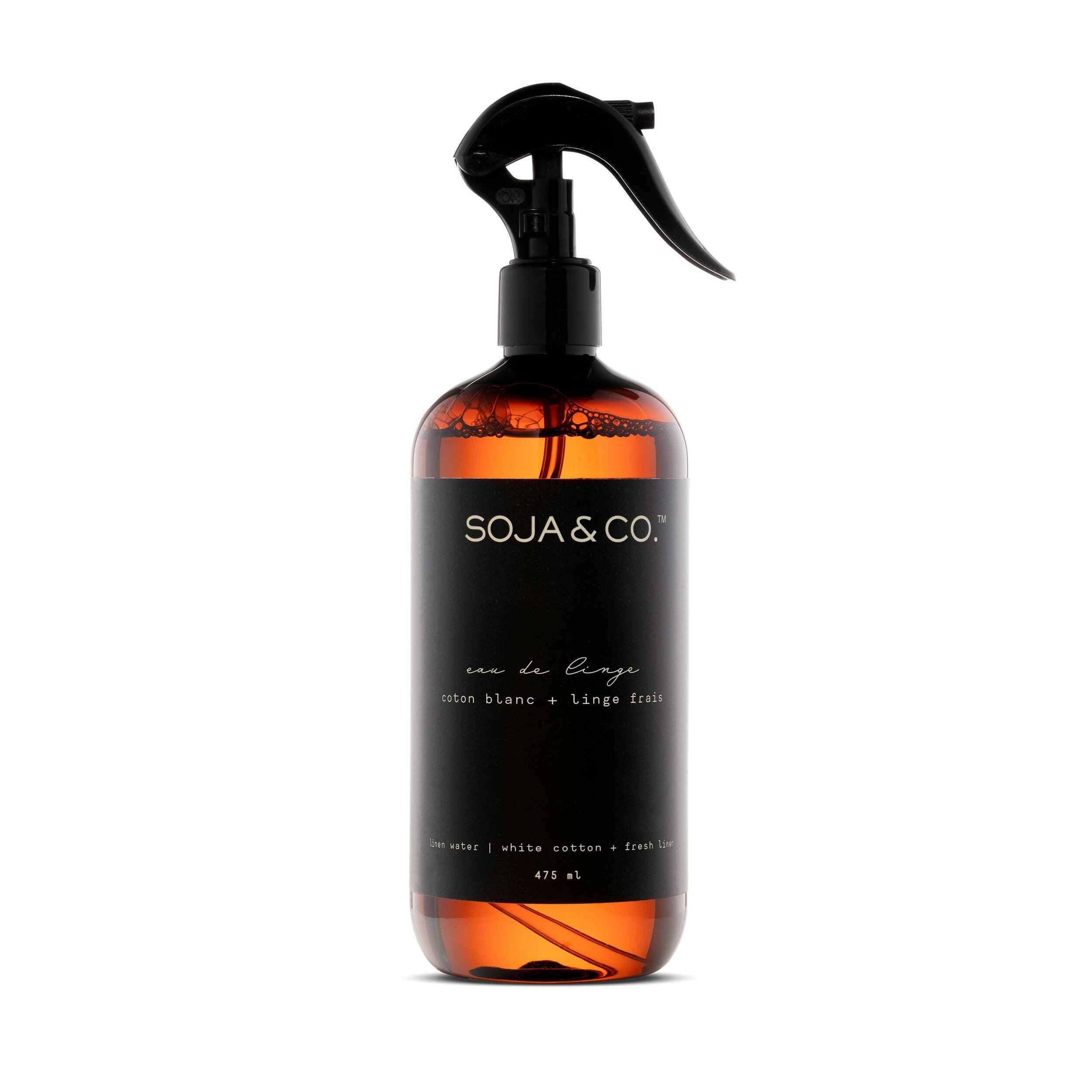 SOJA&CO.®  – Eau de linge – Coton blanc & lin frais | 475ml - Eau de linge | Ma Boutique Aromatique.