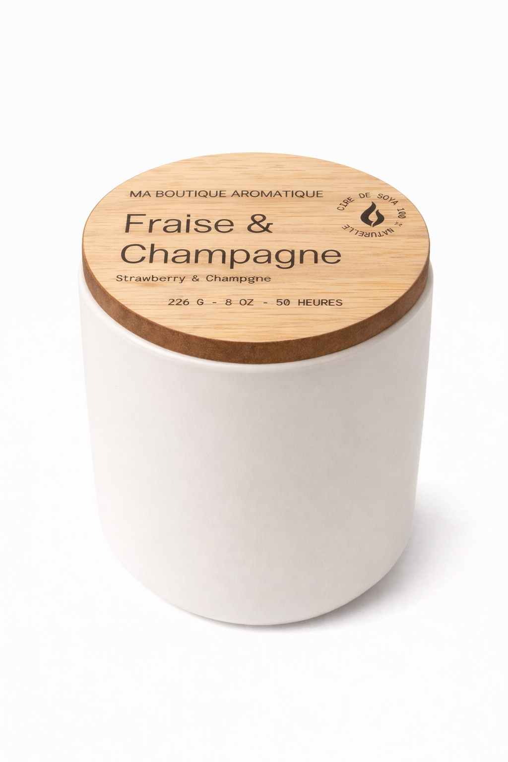 Bougie - Fraise et Champagne