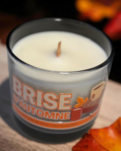 SIKE DESIGN - Bougie parfumée - Brise d'automne | 16 oz - 100h - Bougies et cires | Ma Boutique Aromatique.