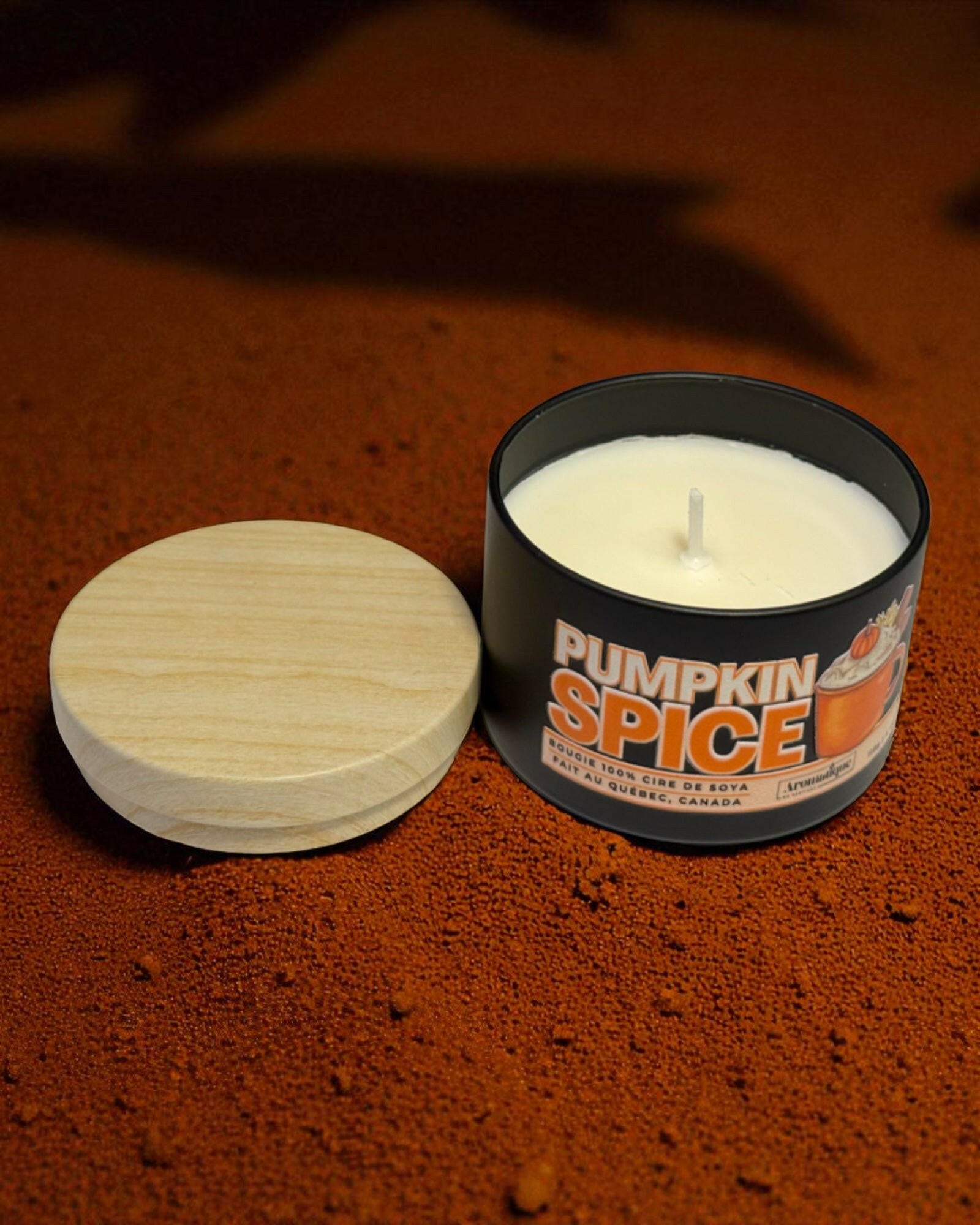 SIKE DESIGN - Bougie parfumée - Pumpkin Spice | 4 oz - 30h - Bougies et cires | Ma Boutique Aromatique.