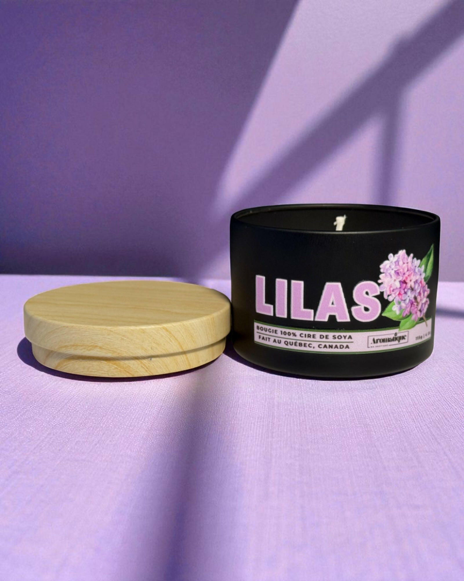 SIKE DESIGN - Bougie parfumée - Lilas | 4 oz - 30h - Bougies et cires | Ma Boutique Aromatique.