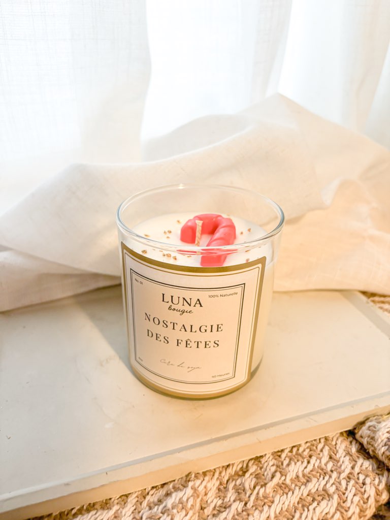 Bougie de soya - Nostalgie des fêtes
