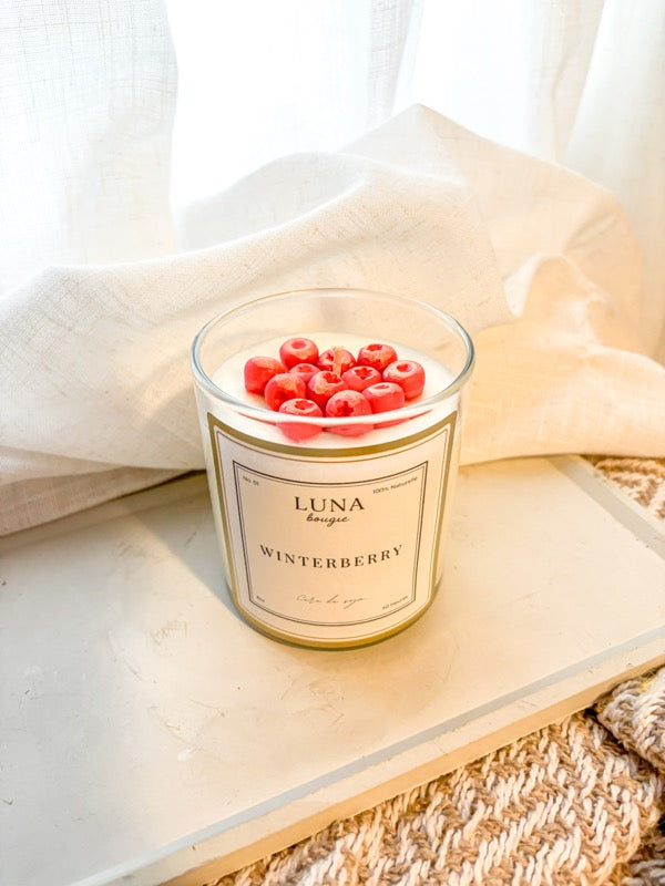 Bougie de soya - Canneberges