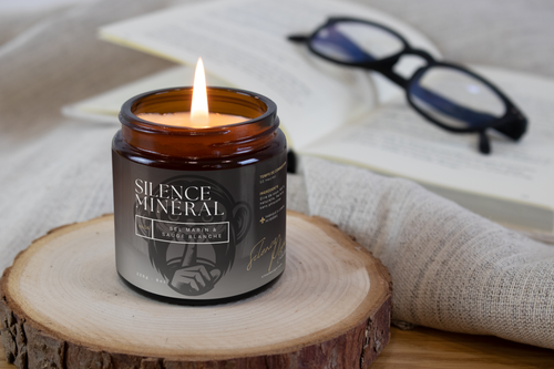 Silence Minéral – Sel Marin & Sauge Blanche - Bougies et cires | Ma Boutique Aromatique.
