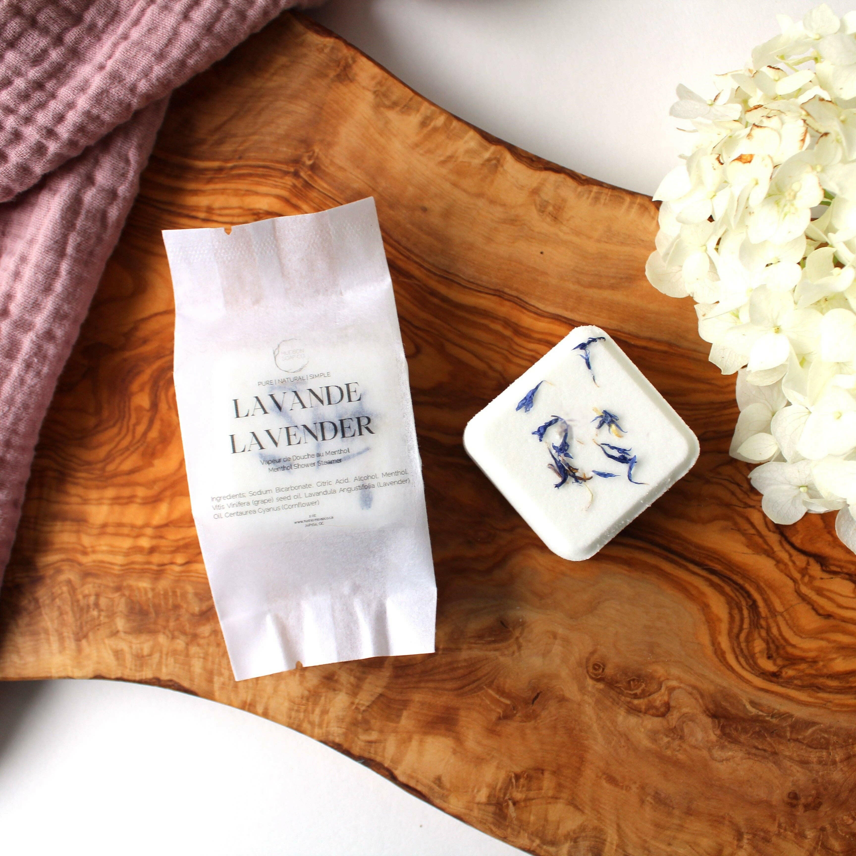 Hudson Soap Co. – Bombe de douche individuelle – Lavande - Soins du corps | Ma Boutique Aromatique.