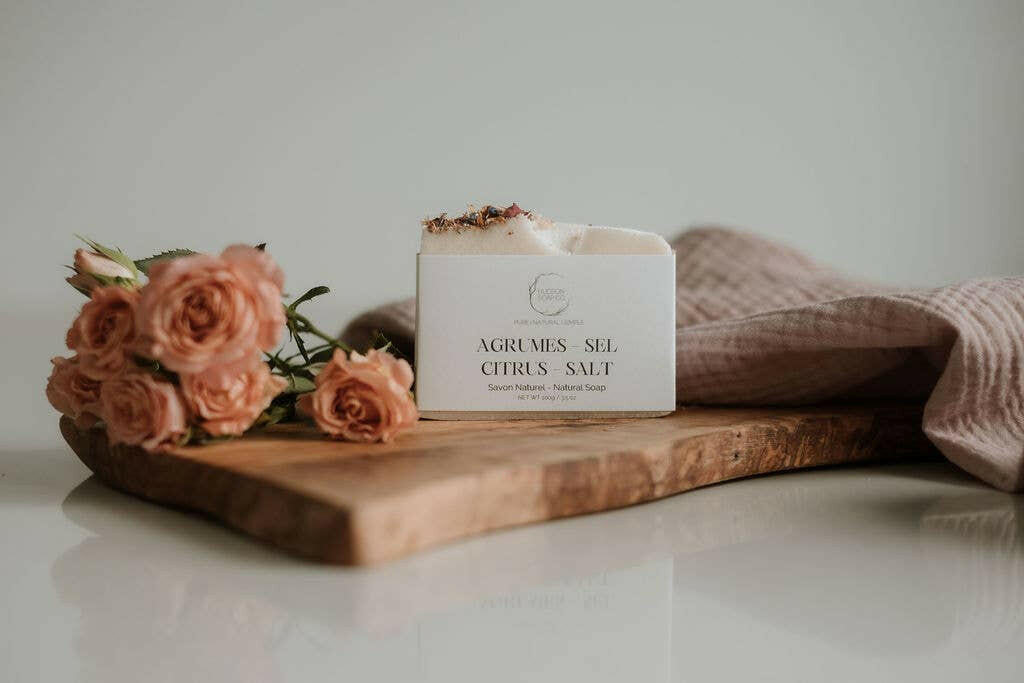Hudson Soap Co. – Savon naturel – Agrumes & sel - Soins du corps | Ma Boutique Aromatique.