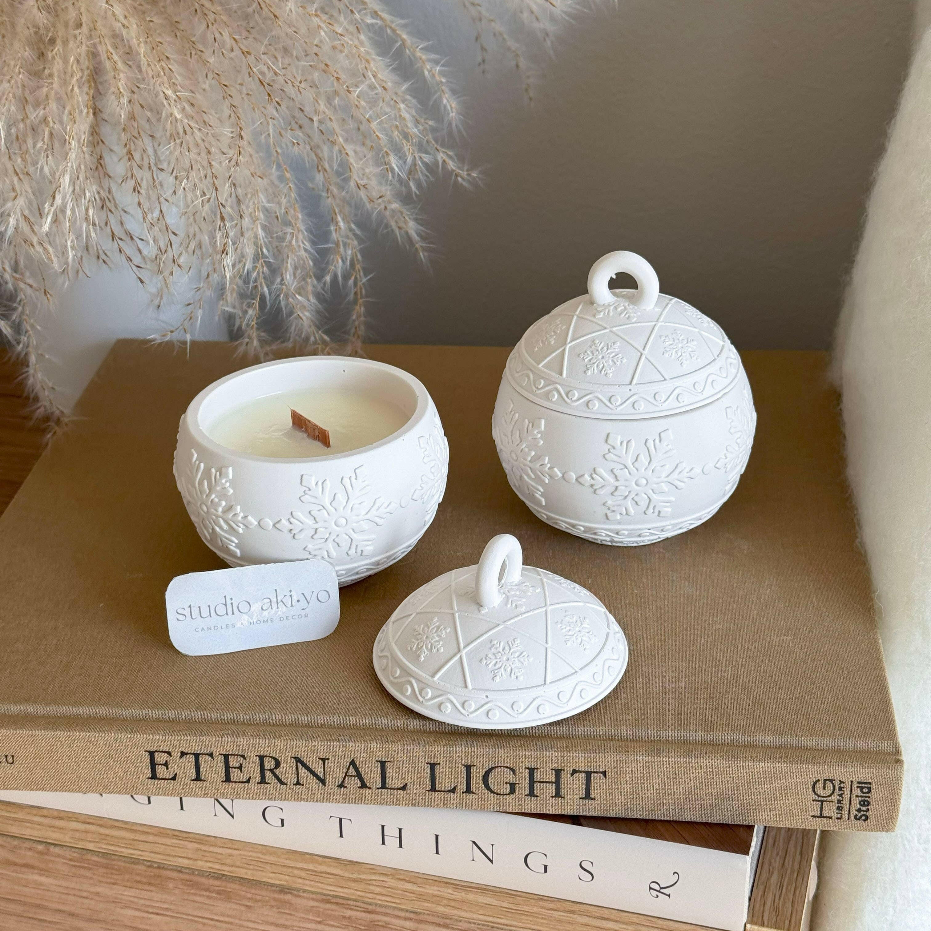 Bougie en cire de soja à la baie d'hiver | Nostalgie des fêtes | Noël - Bougies et cires | Ma Boutique Aromatique.