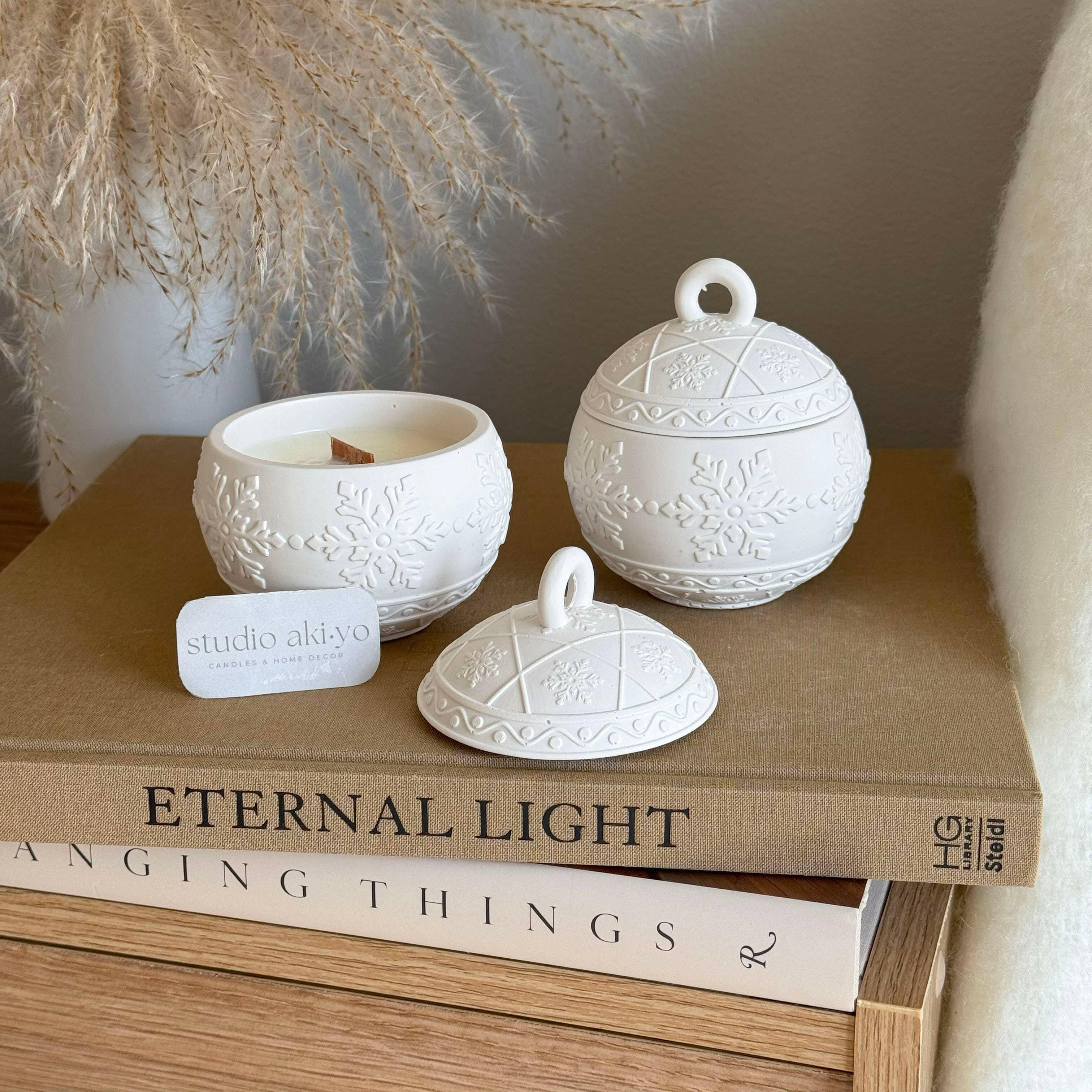 Bougie en cire de soja à la baie d'hiver | Nostalgie des fêtes | Noël - Bougies et cires | Ma Boutique Aromatique.