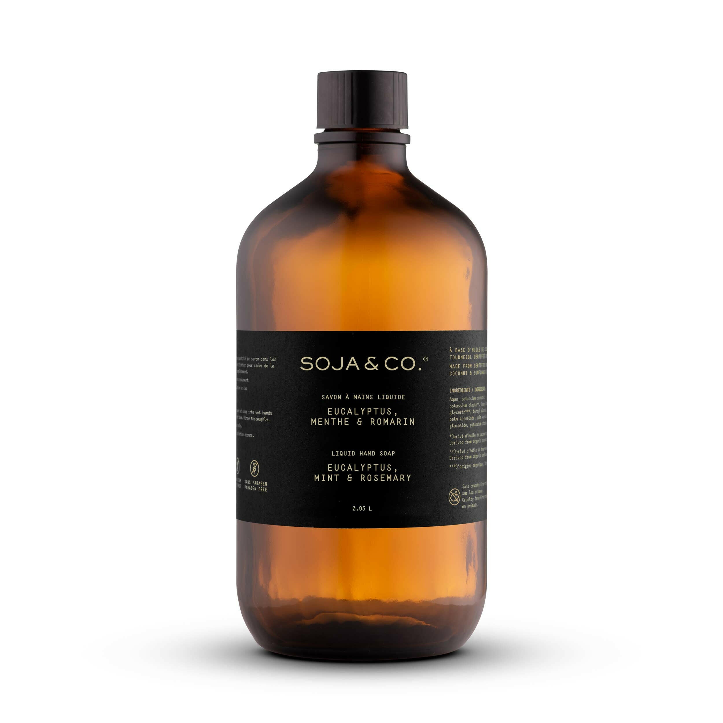 SOJA&CO.®  – Savon liquide mains – Eucalyptus, menthe & romarin | 238ml - Savon à mains | Ma Boutique Aromatique.