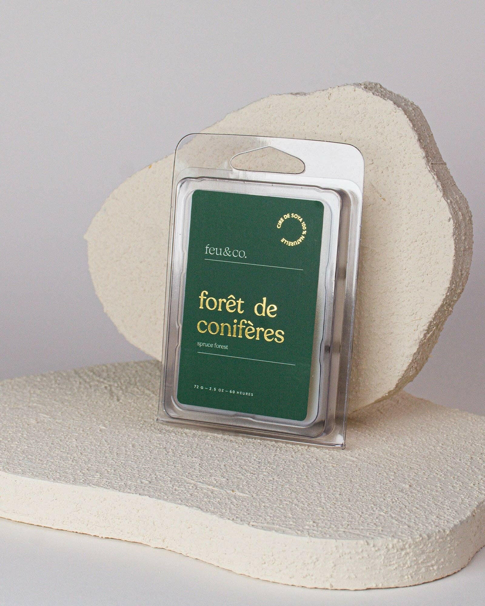 Feu & Co. – Cubes de cire – Forêt de conifères - Bougies et cires | Ma Boutique Aromatique.