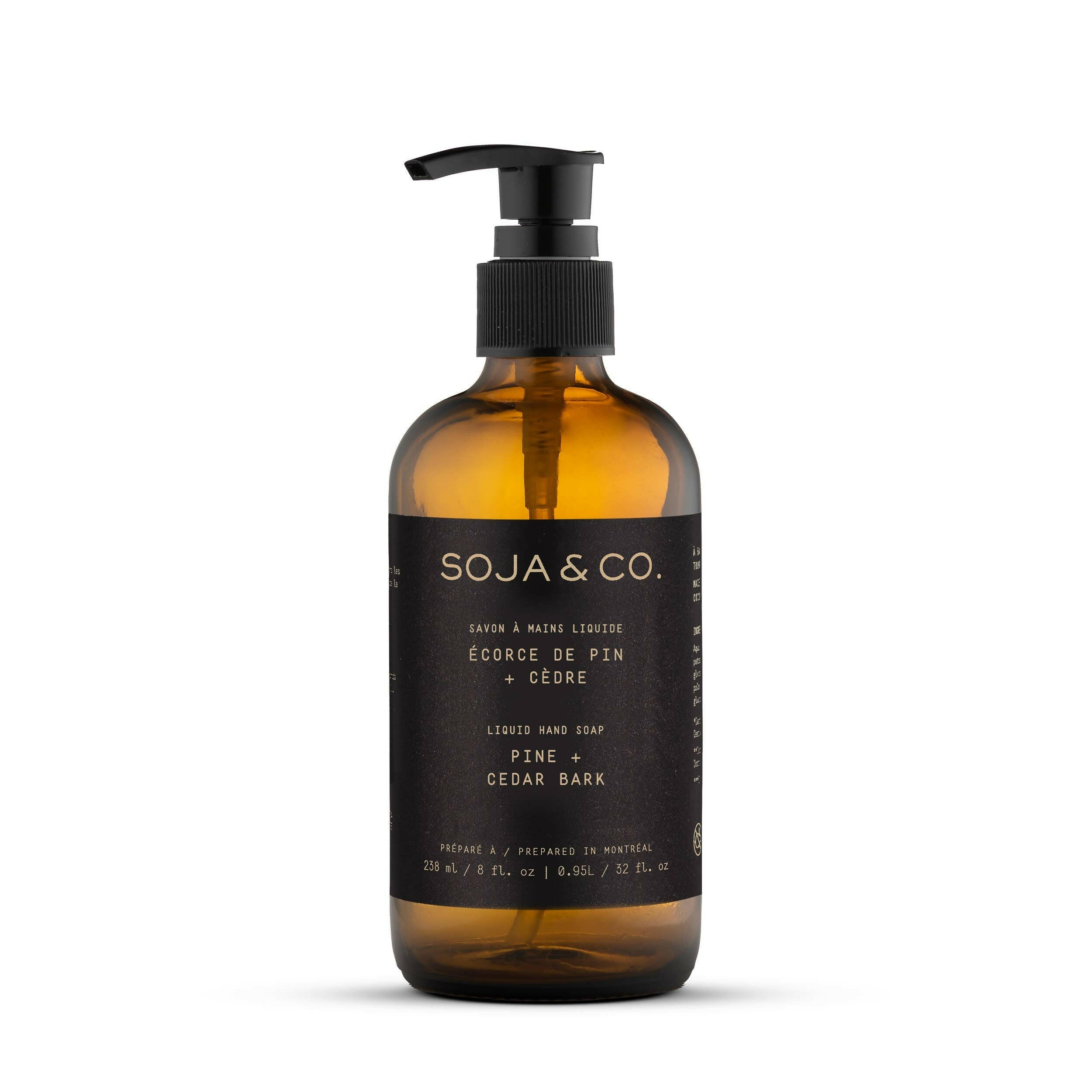 SOJA&CO.®  – Savon liquide mains – Pin & écorce de cannelle | 238ml - Savon à mains | Ma Boutique Aromatique.