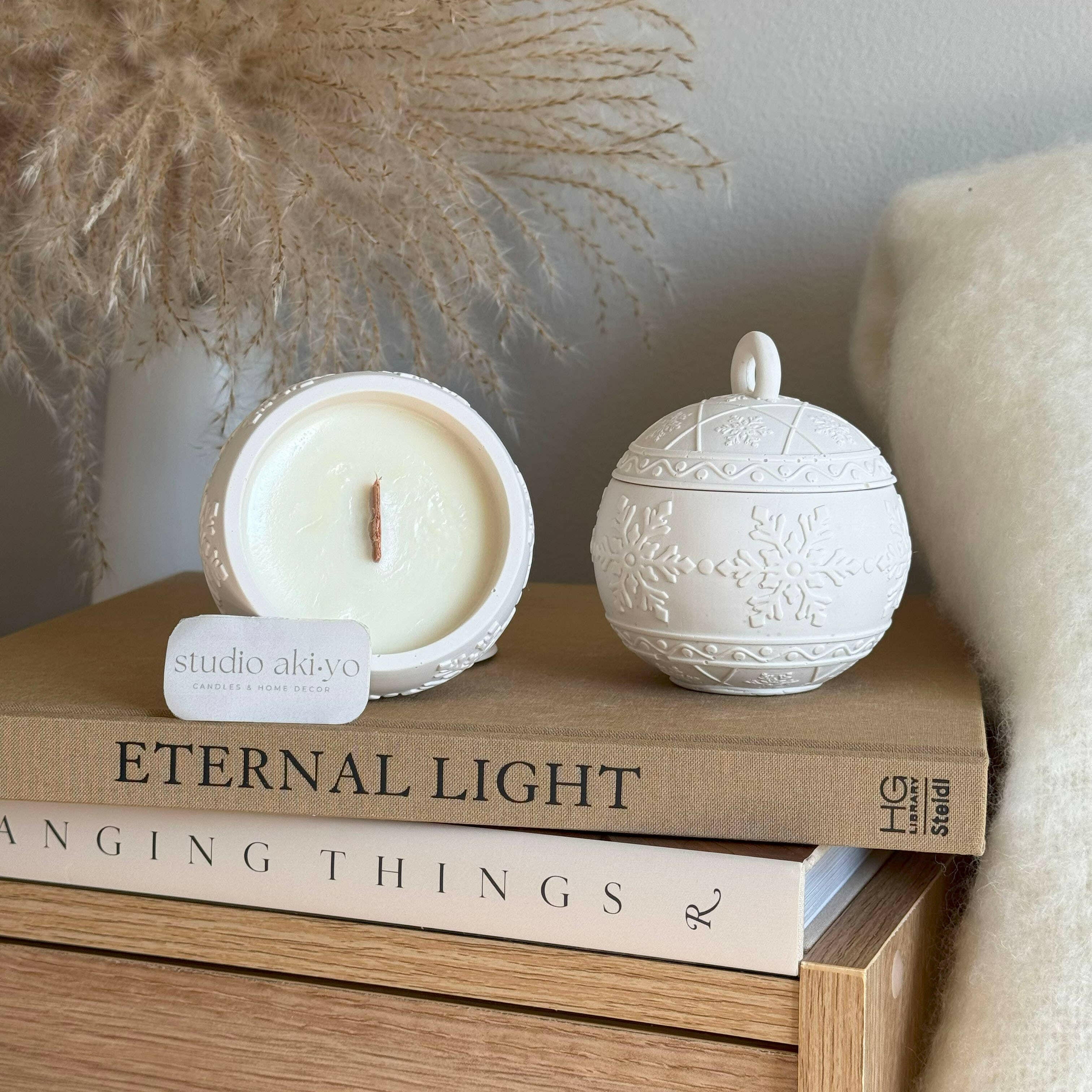 Bougie en cire de soja à la baie d'hiver | Nostalgie des fêtes | Noël - Bougies et cires | Ma Boutique Aromatique.