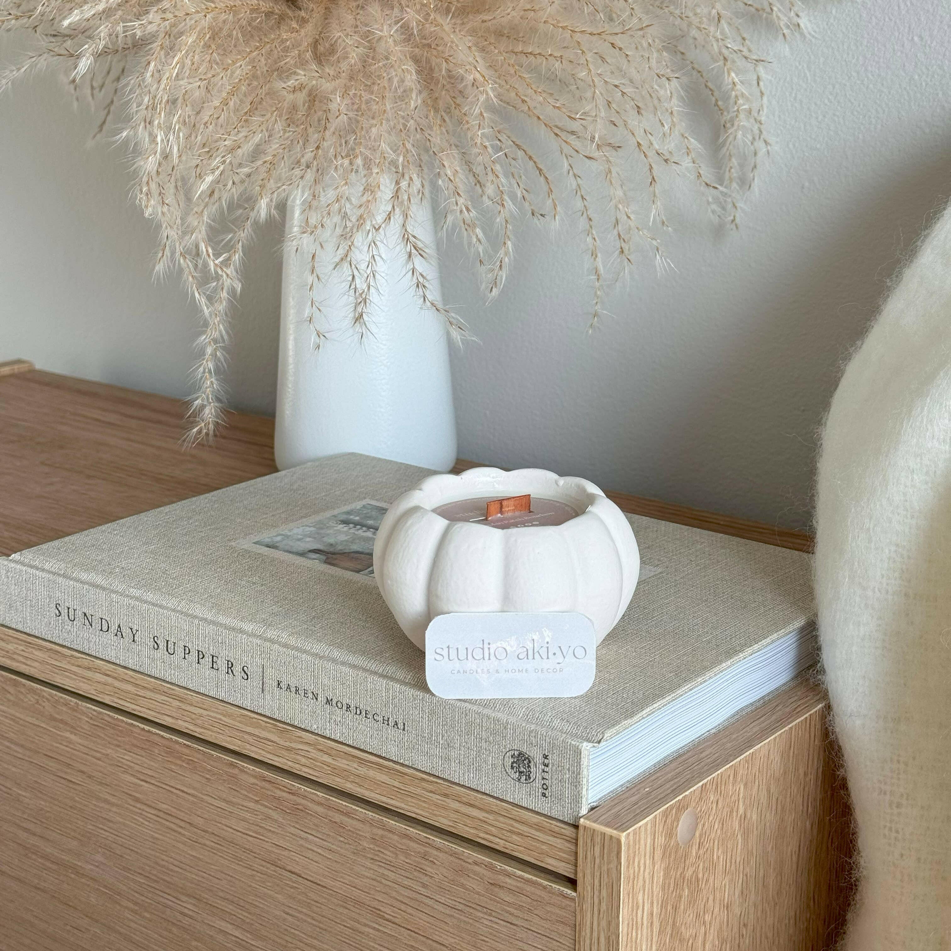 Bougie en cire de soja au bourbon et à la citrouille | Maison chaleureuse d'automne - Bougies et cires | Ma Boutique Aromatique.