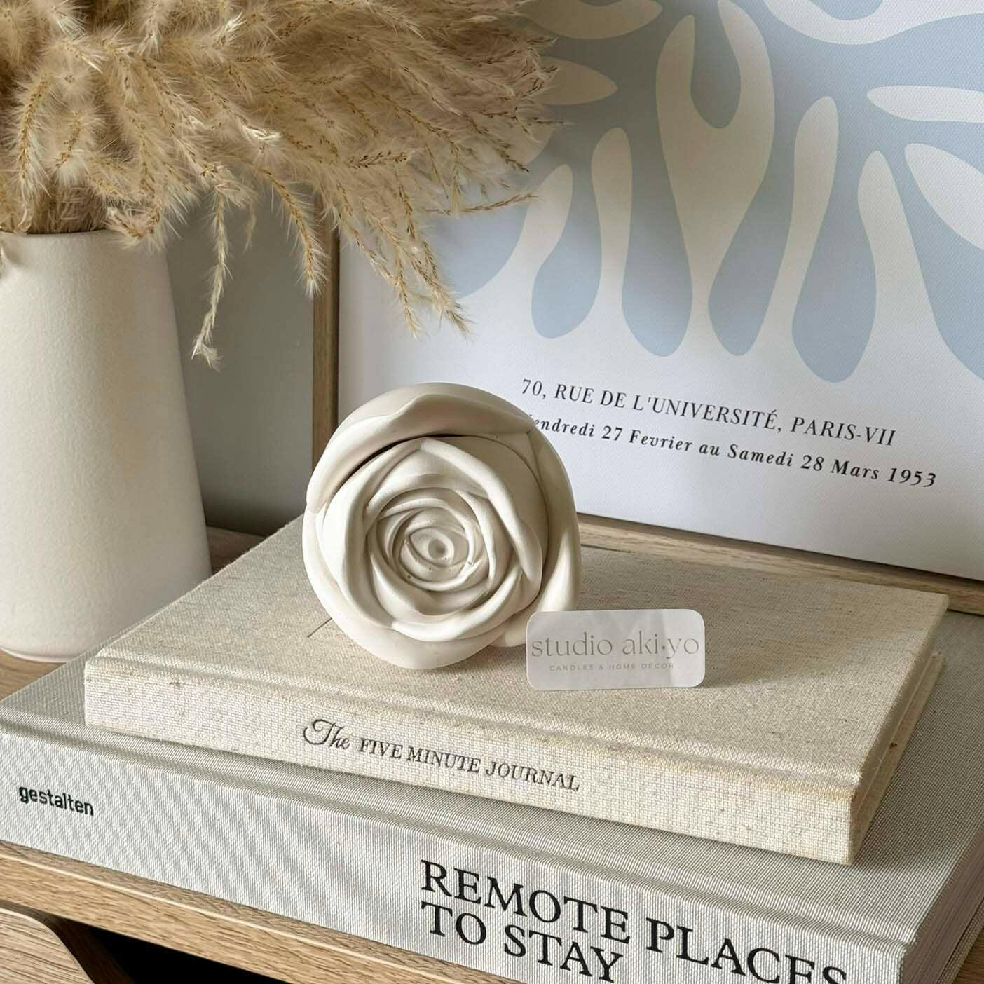 Bougie parfumée à la rose | 85g | Fête des Mères | Cadeaux pour mamans - Bougies et cires | Ma Boutique Aromatique.