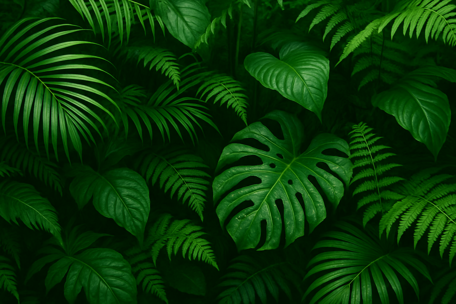FEUILLAGE DE PLANTE TROPICALE